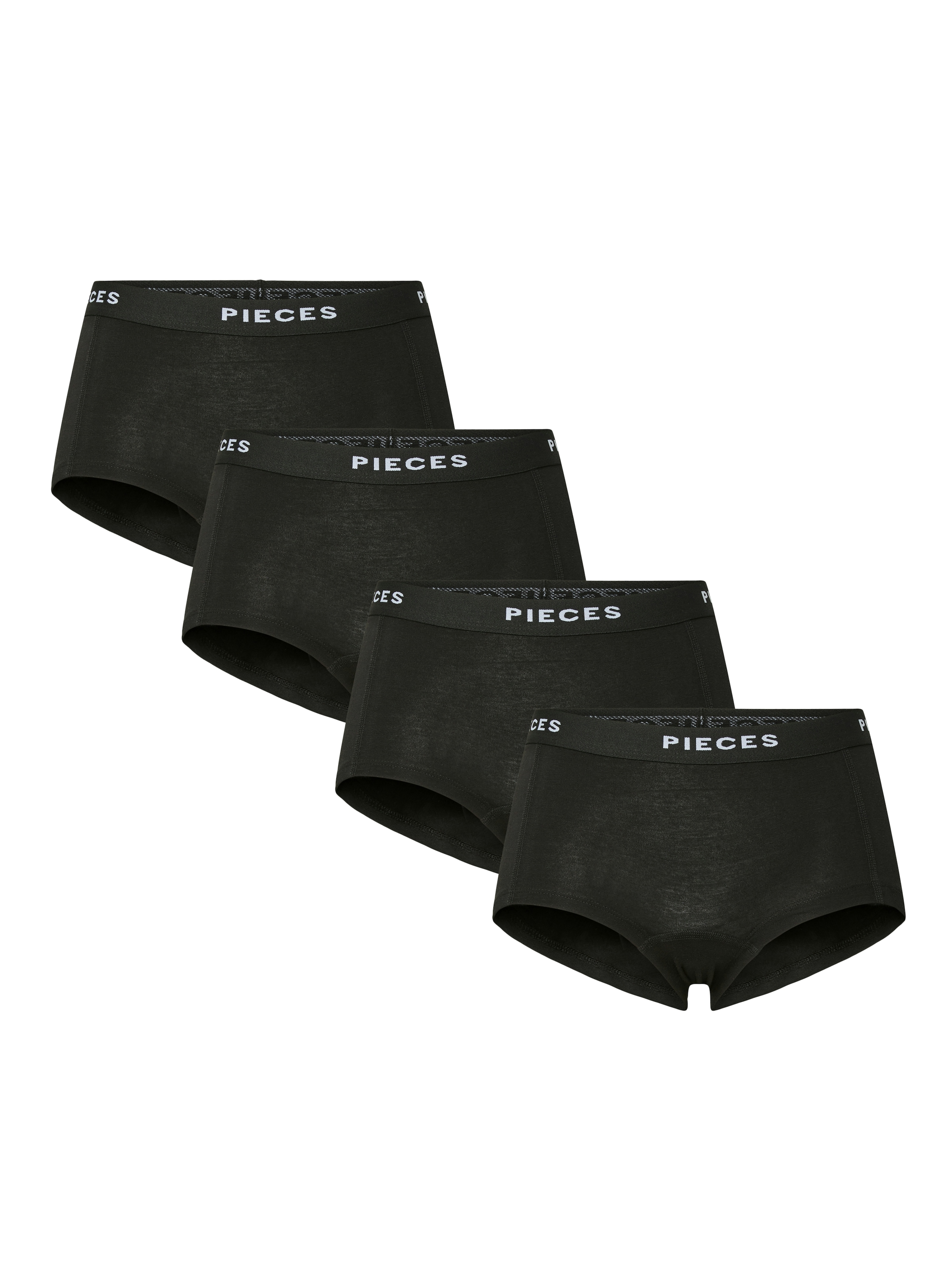 pieces Hipster »PCLOGO LADY 4 PACK SOLID NOOS BC« Packung, 4er-Pack, 4 cuis