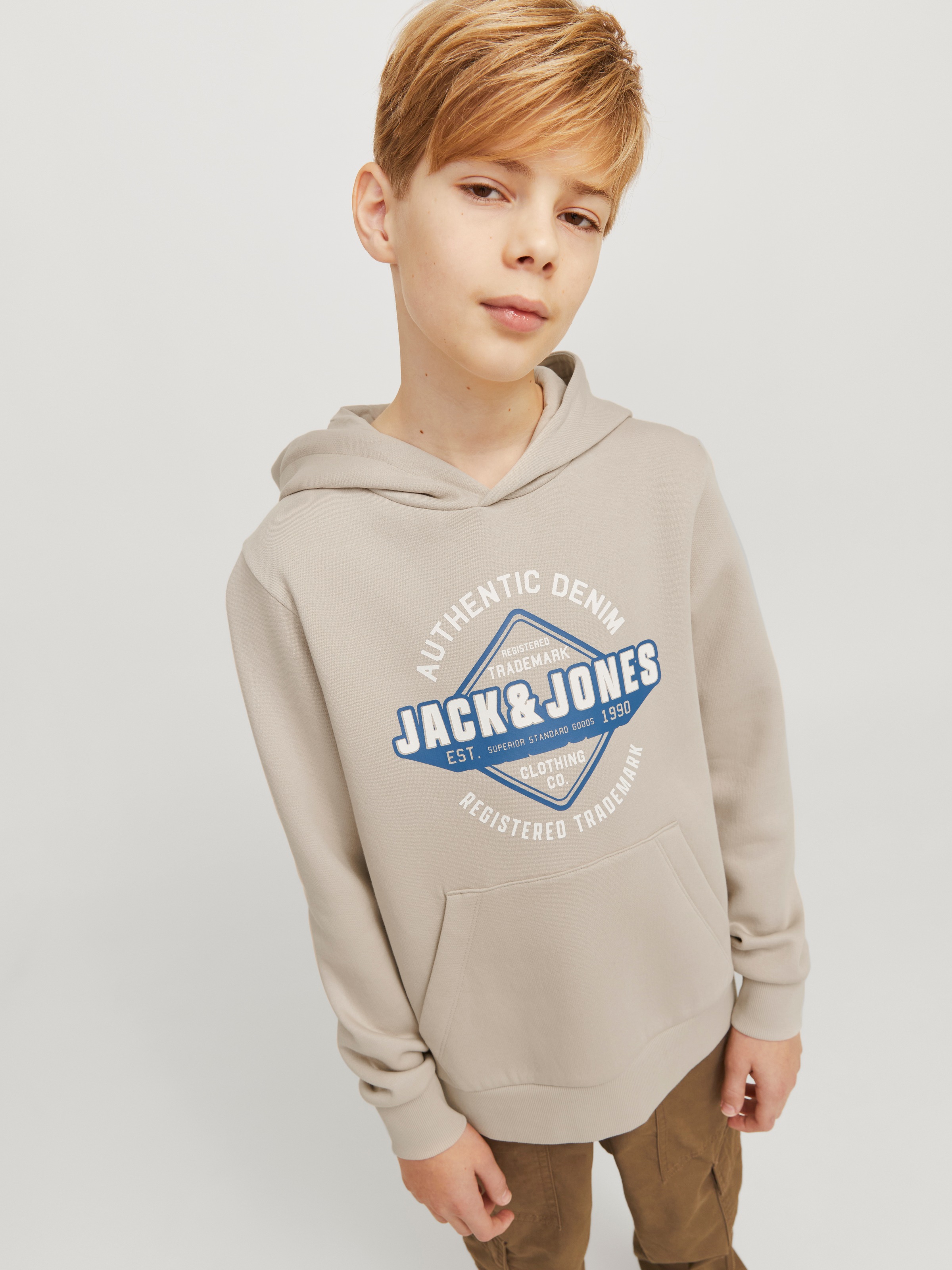 Jack & Jones Junior Kapuzensweatshirt »JJELOGO SWEAT HOOD 2 COL 24/25 NOOS JNR«