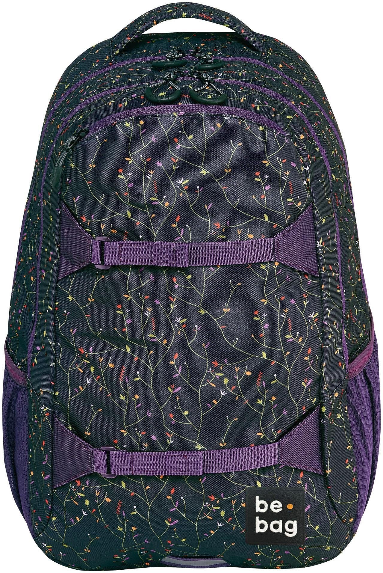 Image of Herlitz Schulrucksack »be.bag be.explorer, Flower Wall«, Reflektionsnähte-reflektierende Streifen auf den Schultergurten bei Ackermann Versand Schweiz