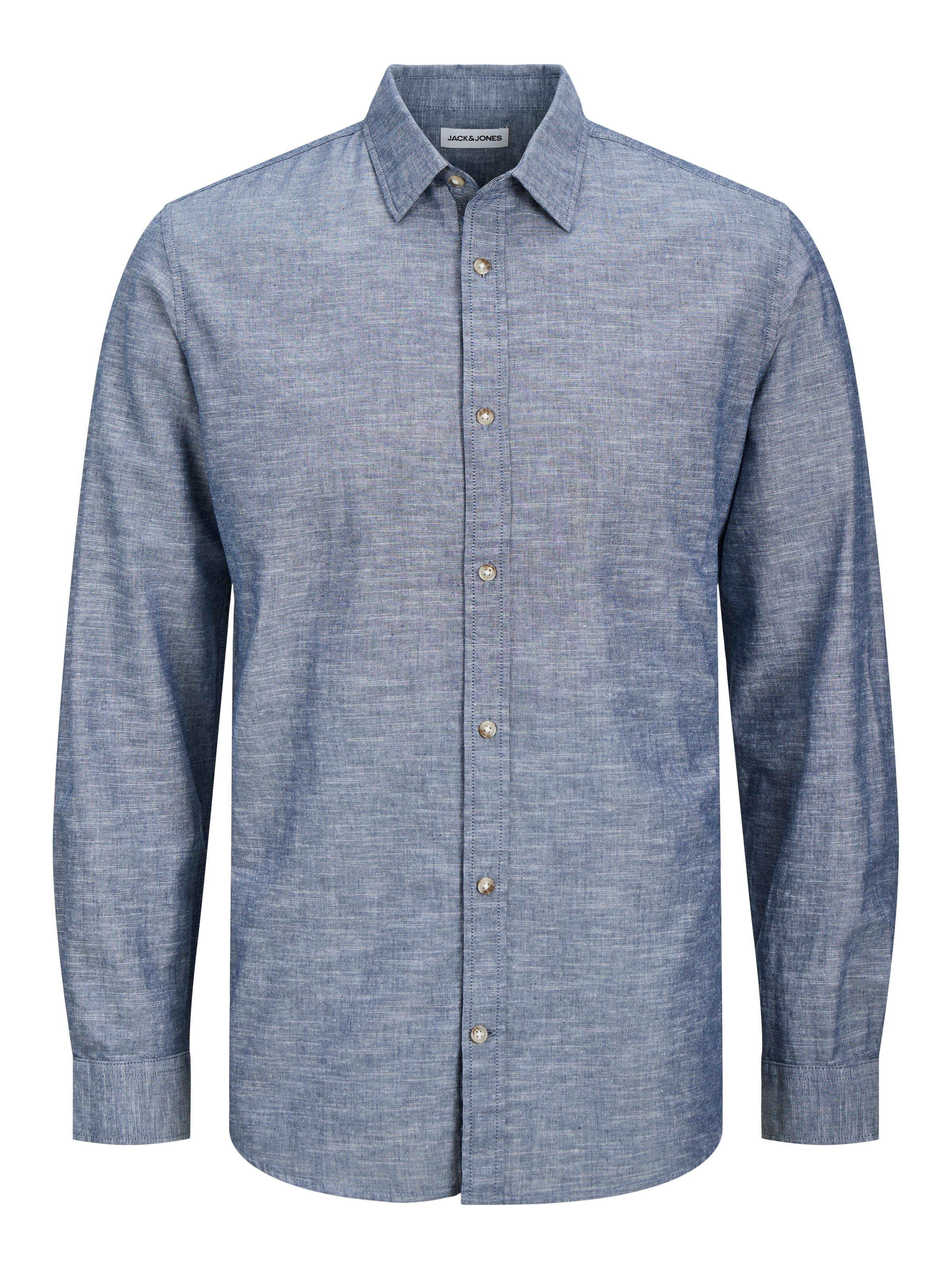 Jack & Jones Langarmhemd »JJESUMMER SHIRT LS SN«, mit Hemdkragen