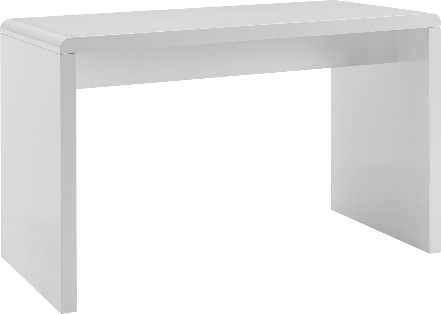 Image of SalesFever Schreibtisch "Malmö Arbeitsplatz Deluxe: Der Schreibtisch" Weiss hochglanz lackiert