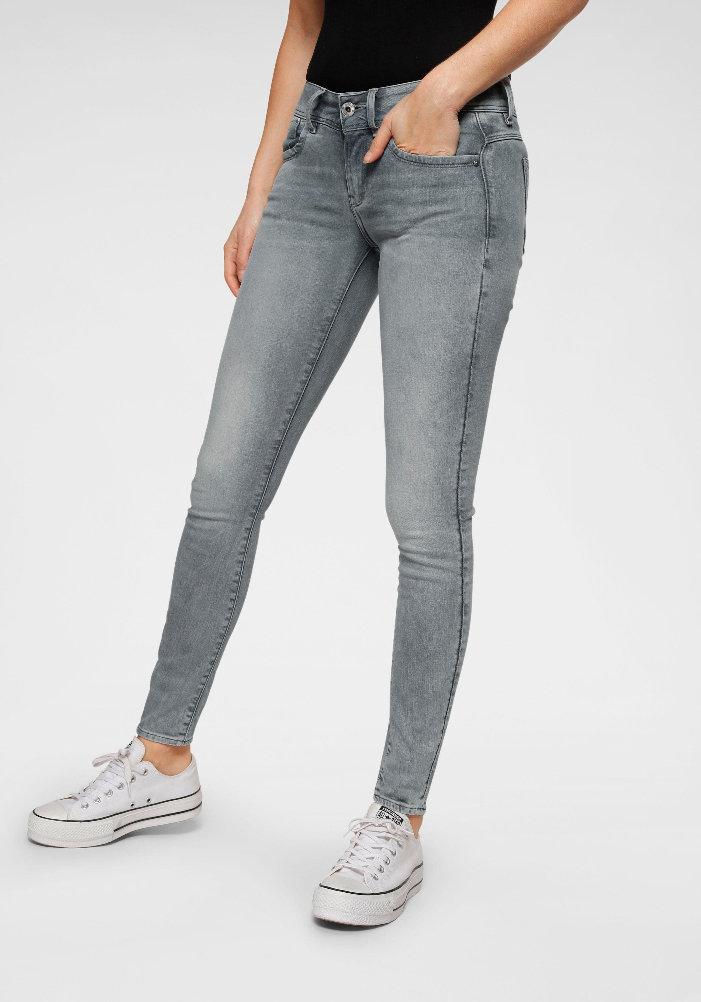 G-STAR Skinny-fit-Jeans »Mid Waist Skinny« mit Elasthan-Anteil