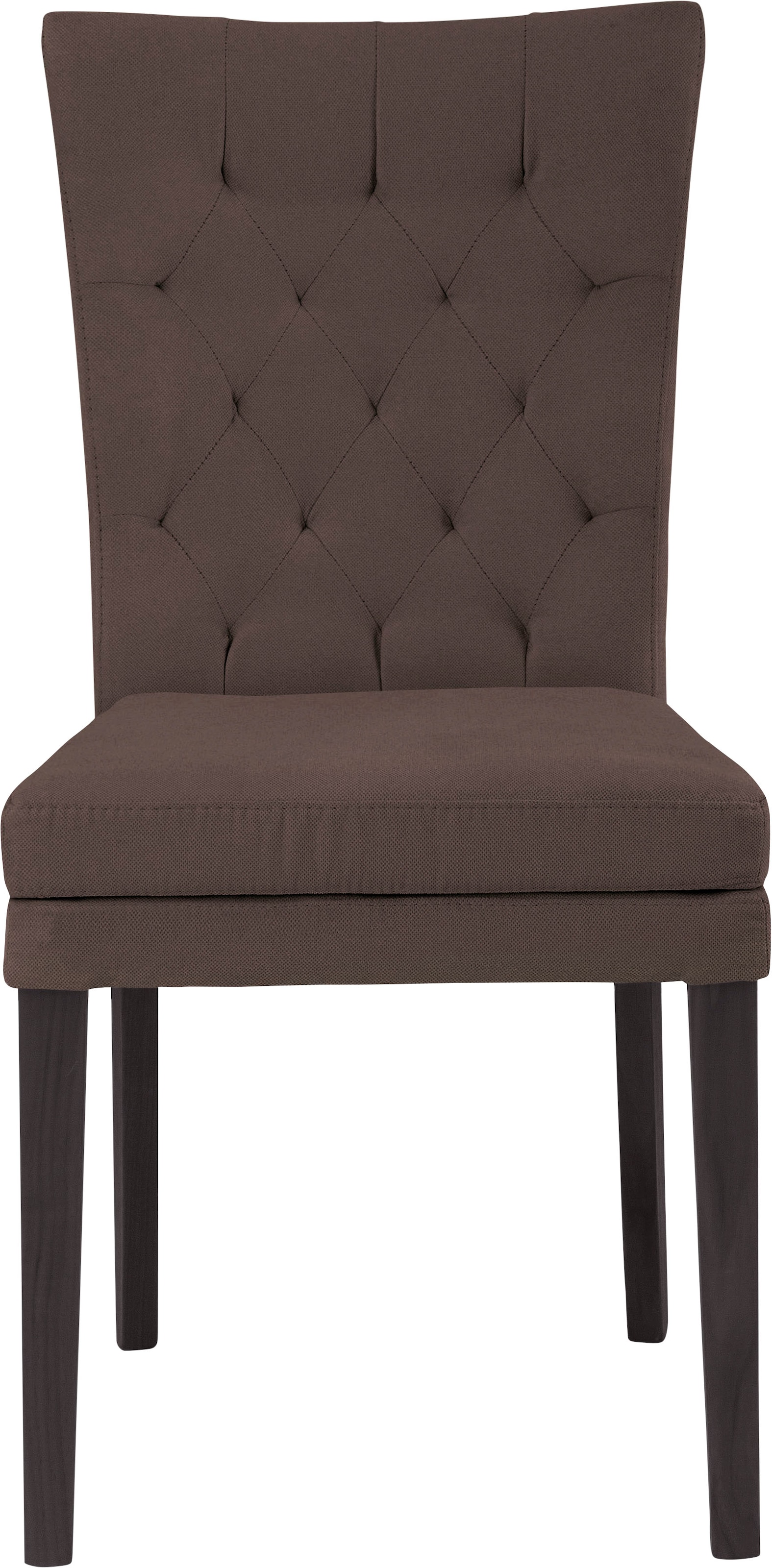 Home affaire 4-Fussstuhl »Colorado«, (Set), 2 St., Luxus-Microfaser, Beine aus Buche, wengefarben lackiert, Im 2er, 4er oder 6er-Set