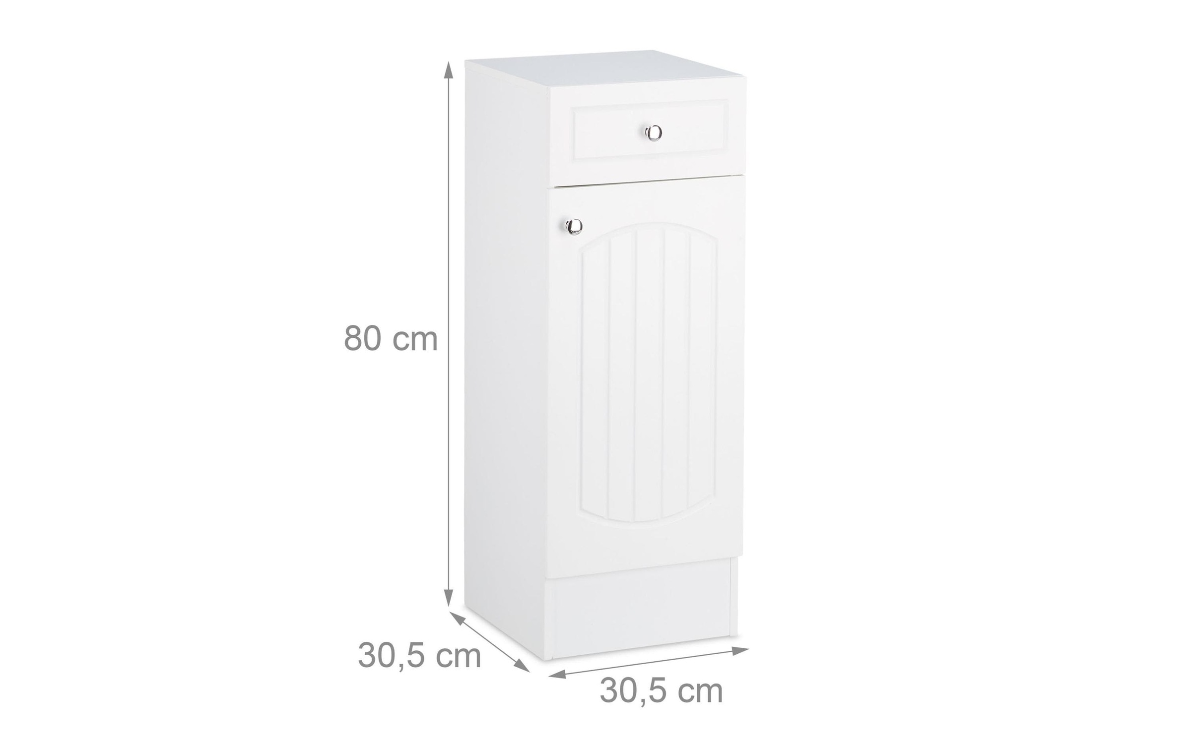 relaxdays Badregal »80 x 45076 x 45076 cm, Weiss«