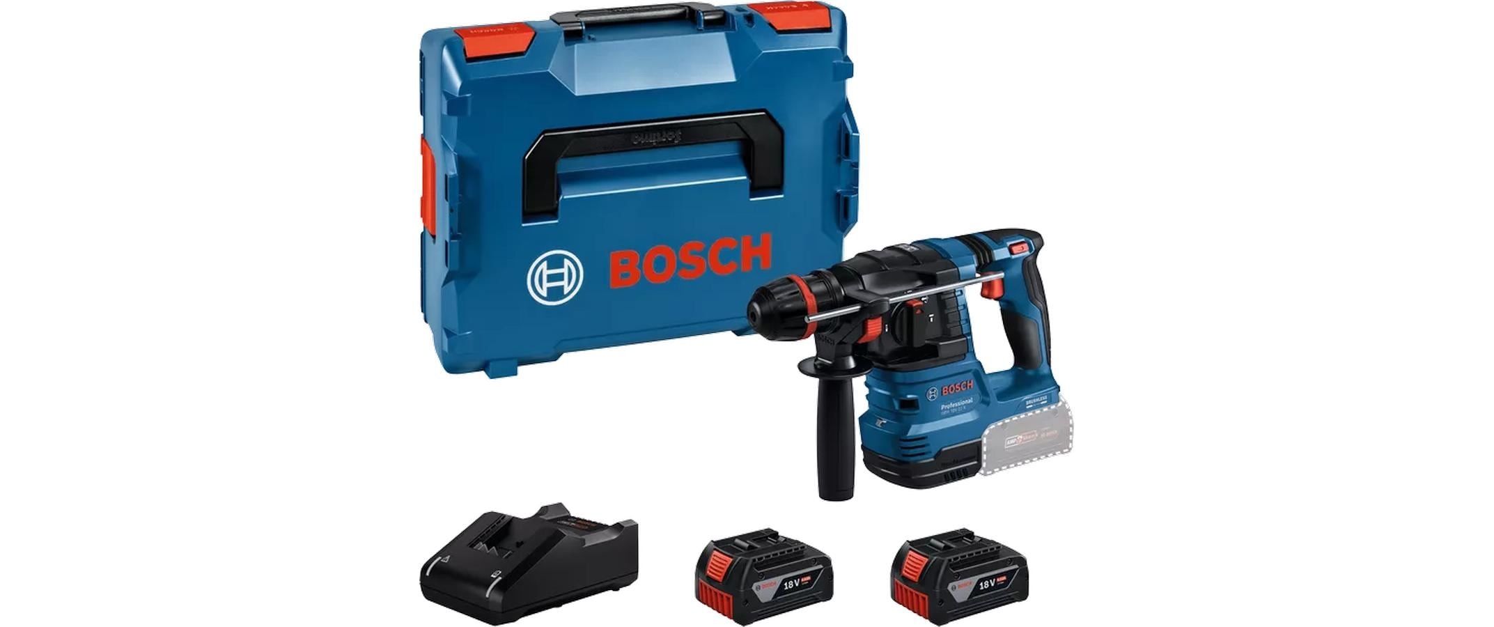 Image of Bosch Professional Akku-Bohrhammer "mit ONECHUCK GBH 18 V-22 X 2x Akku in L-BOXX"