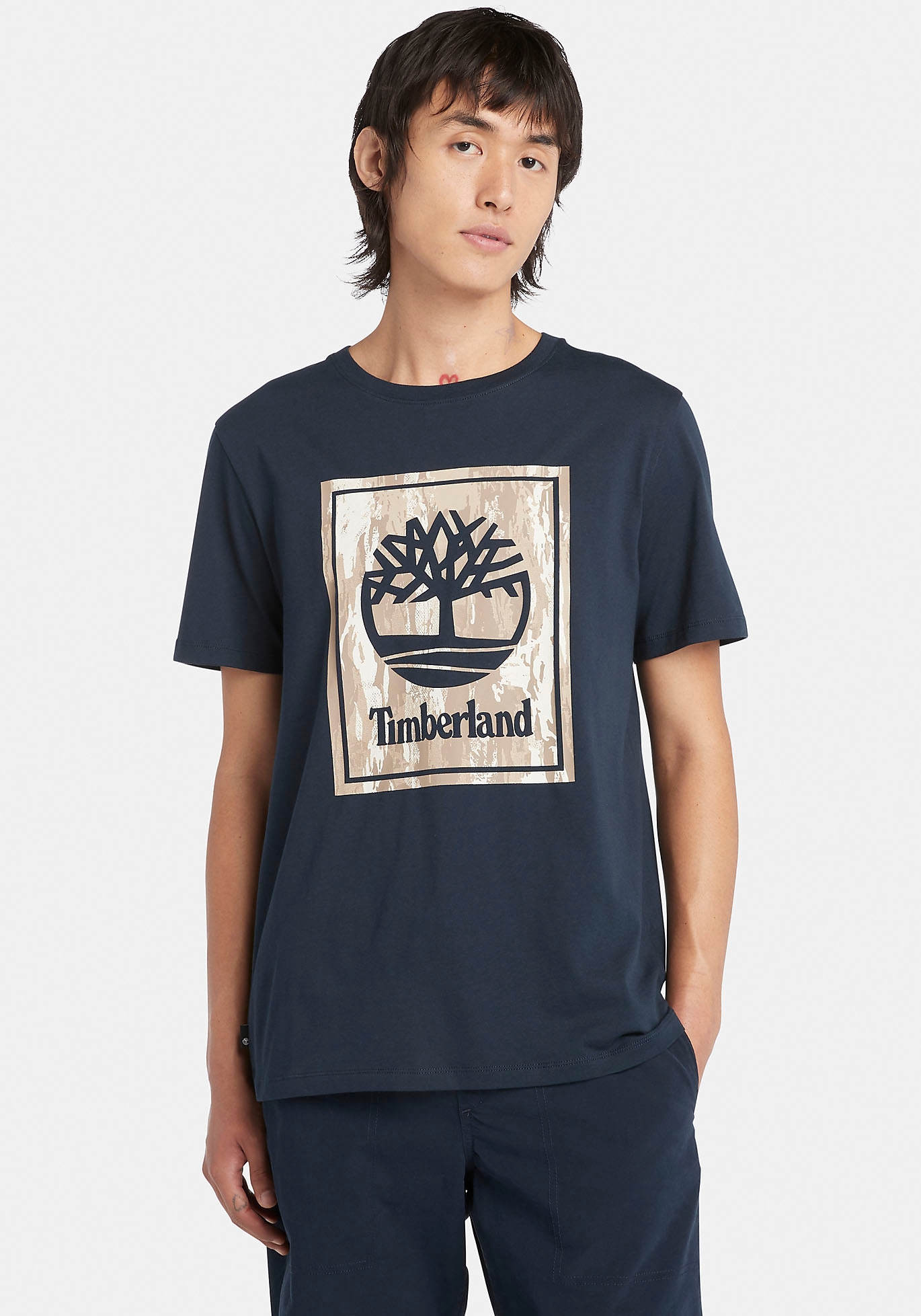 Timberland T-Shirt »STACK LOGO Camo Short Sleeve Tee«, in grossen Grössen