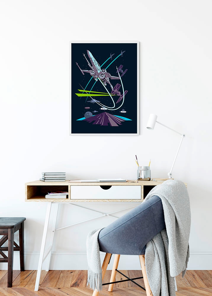 Komar Bild »Star Wars Classic Vector X-Wing« Star Wars 1 Stk. tlg. Wandbild zur Dekoration im Kinderzimmer - ohne Rahmen