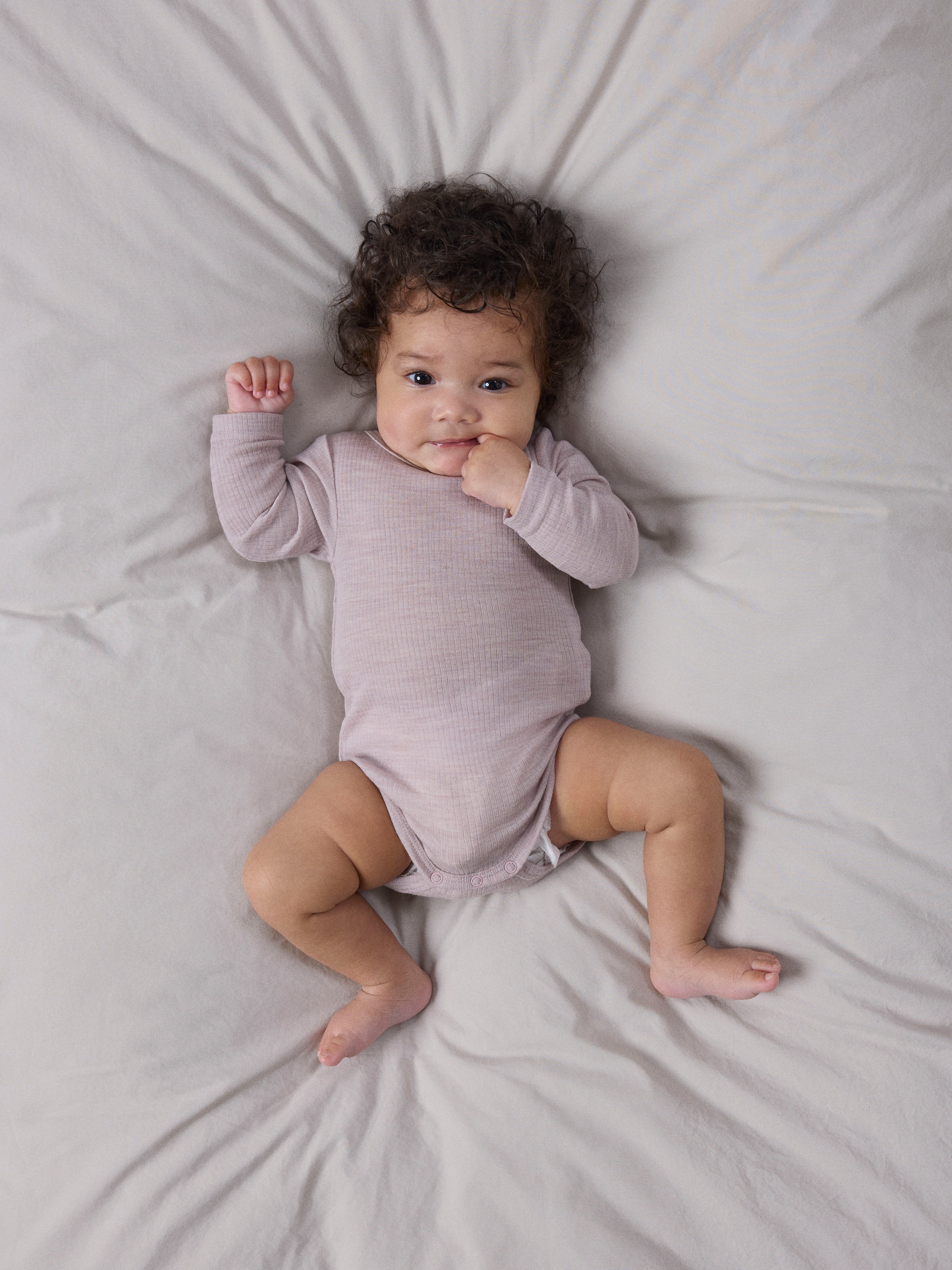 Name It Langarmbody »NBNWAX WOOL RIB LS BODY NOOS« aus reiner Merinowolle