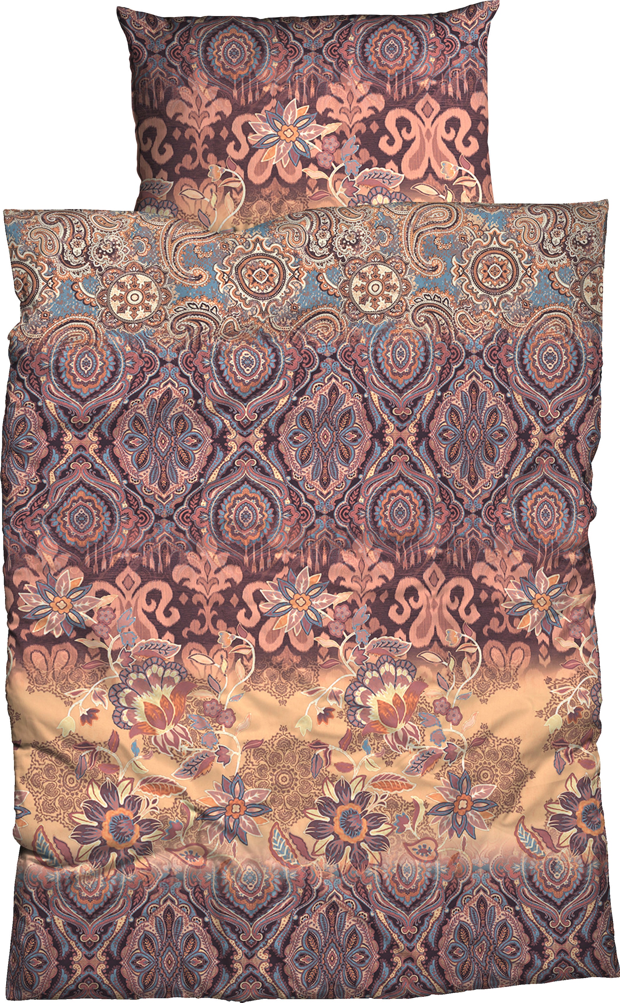Image of CASATEX Bettwäsche "Suzani" 2 Stk. harmonisches Blütendesign