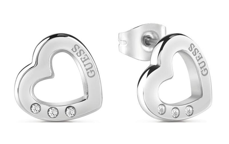 Image of Guess Paar Ohrstecker »Hearted Chain Edel« bei Ackermann Versand Schweiz