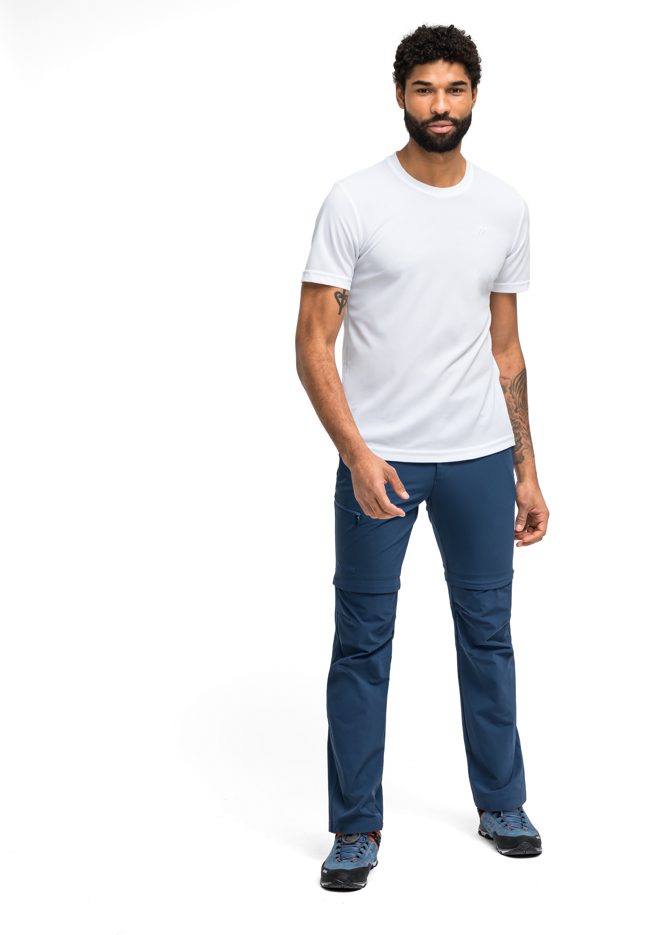 Maier Sports T-shirt »Walter« T-shirt homme à manches courtes, léger pour l'été, col rond, coupe régulière