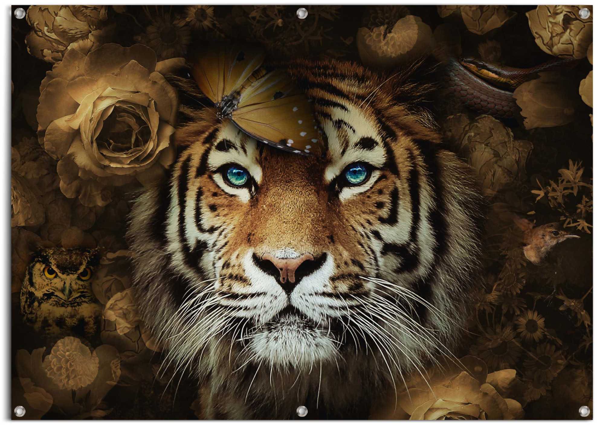 ♕ wasserfestes »Tiger«, Ausseneinsatz Reinders! für leichtes und versandkostenfrei Gartenposter auf Poster den