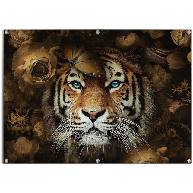 ♕ Reinders! Poster »Tiger«, leichtes und wasserfestes Gartenposter für den  Ausseneinsatz versandkostenfrei auf