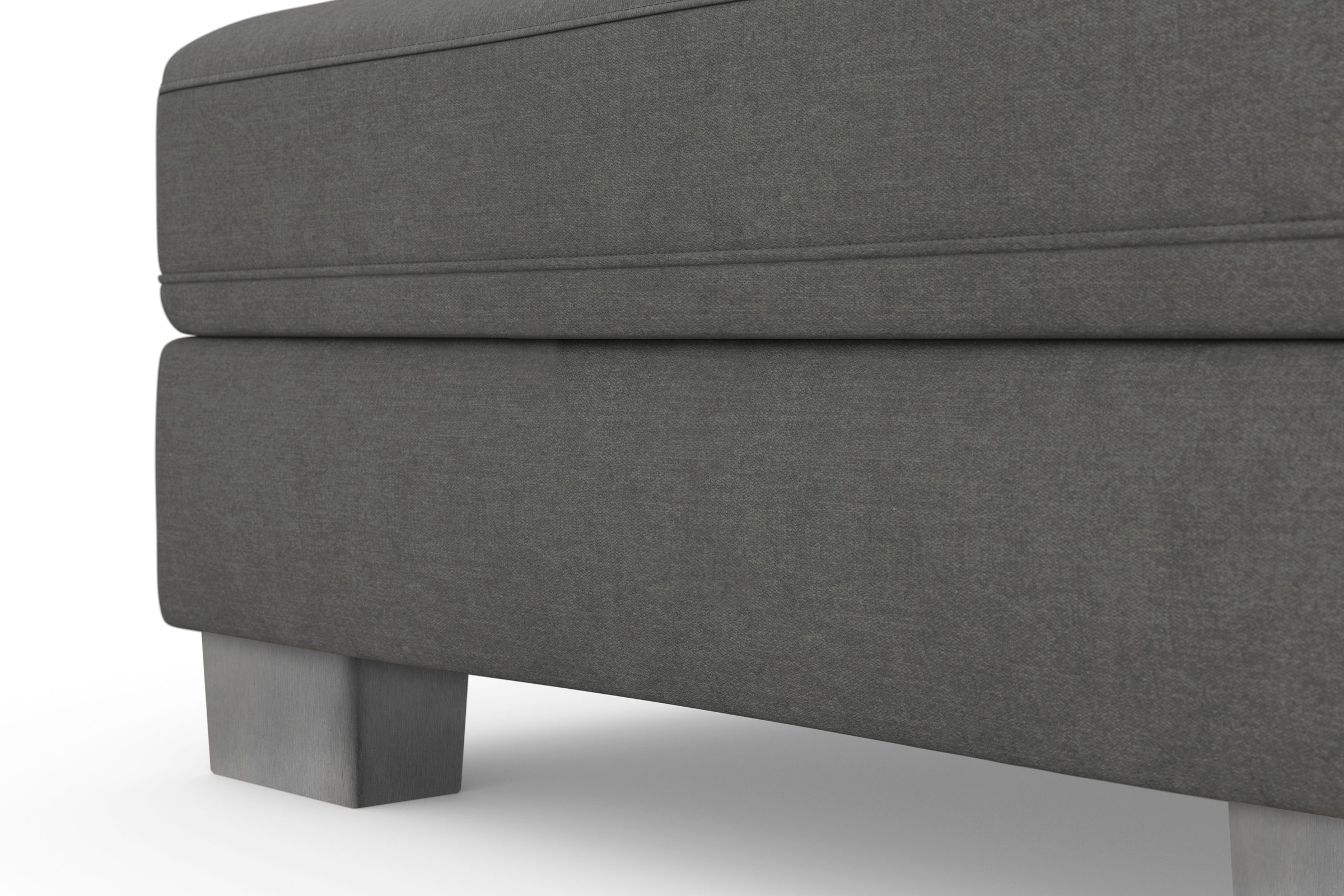 sit&more Wohnlandschaft »Dundee U-Form«, mit Federkern und Edelstahlfüssen, wahlweise mit Kopfteilverstellung
