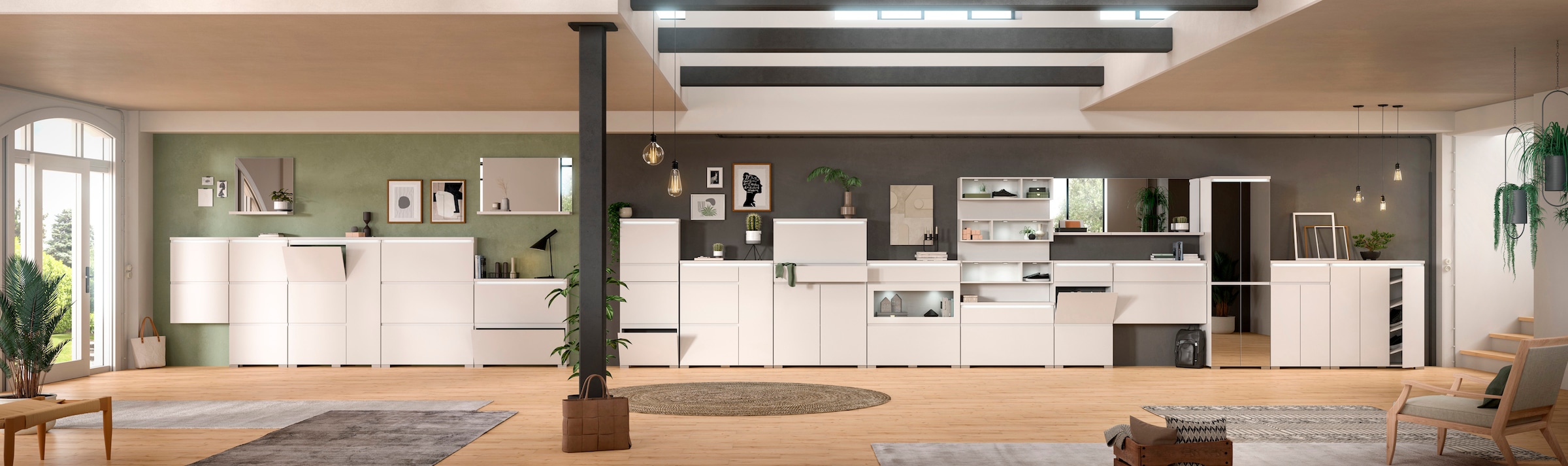 INOSIGN Schuhschrank »Skoskap, Tiefe 27cm, 2 Klappen, 1 Schubkasten, Platz für 8 Schuhpaare« Schuhkipper, Schuhkommode, Schuhregal, Kommode, Anrichte