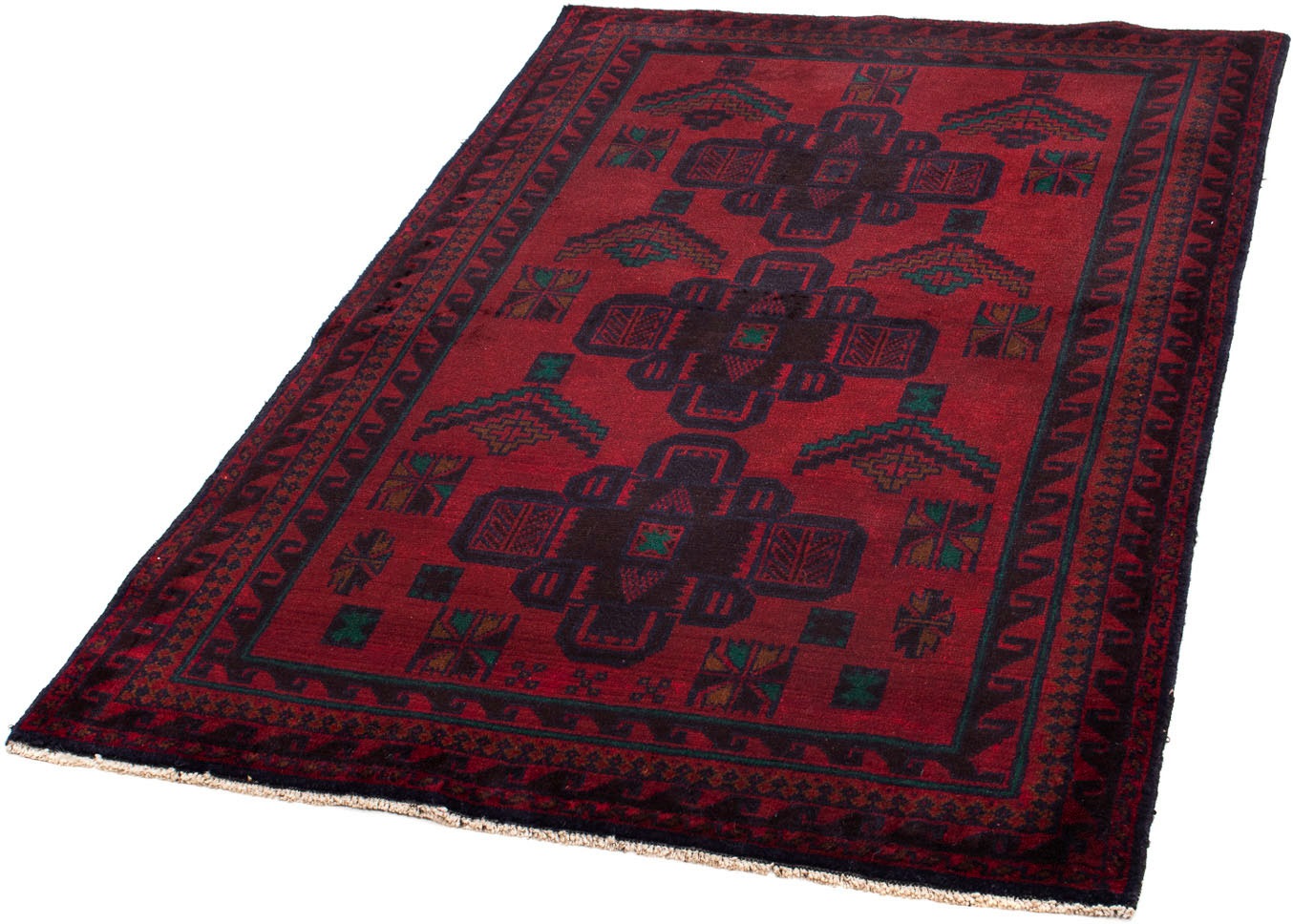 Image of morgenland Orientteppich »Belutsch - 145 x 92 cm - dunkelrot«, rechteckig, 8 mm Höhe, Wohnzimmer, Handgeknüpft, Einzelstück mit Zertifikat bei Ackermann Versand Schweiz