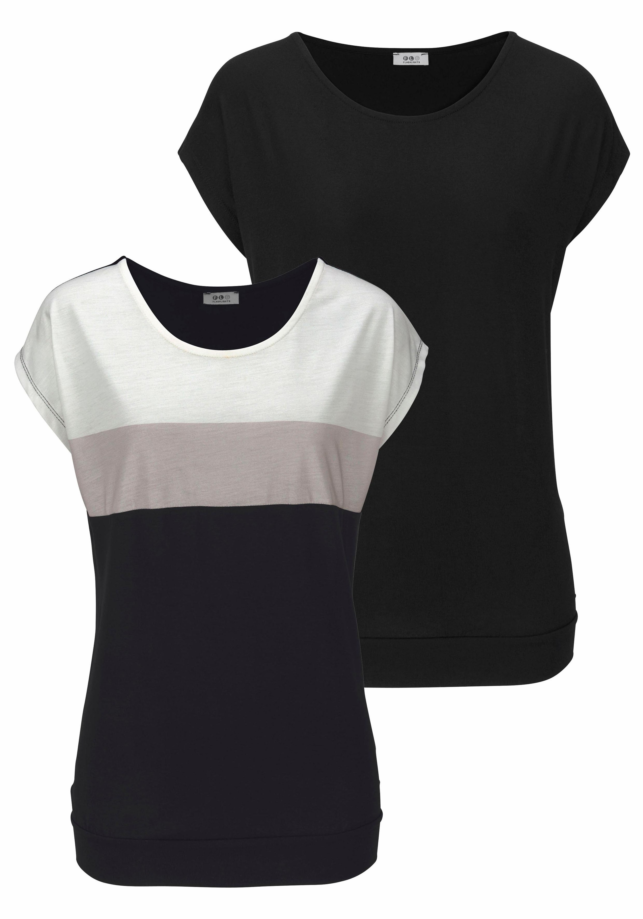 Image of Flashlights Oversize-Shirt, (Packung, 2er-Pack) bei Ackermann Versand Schweiz