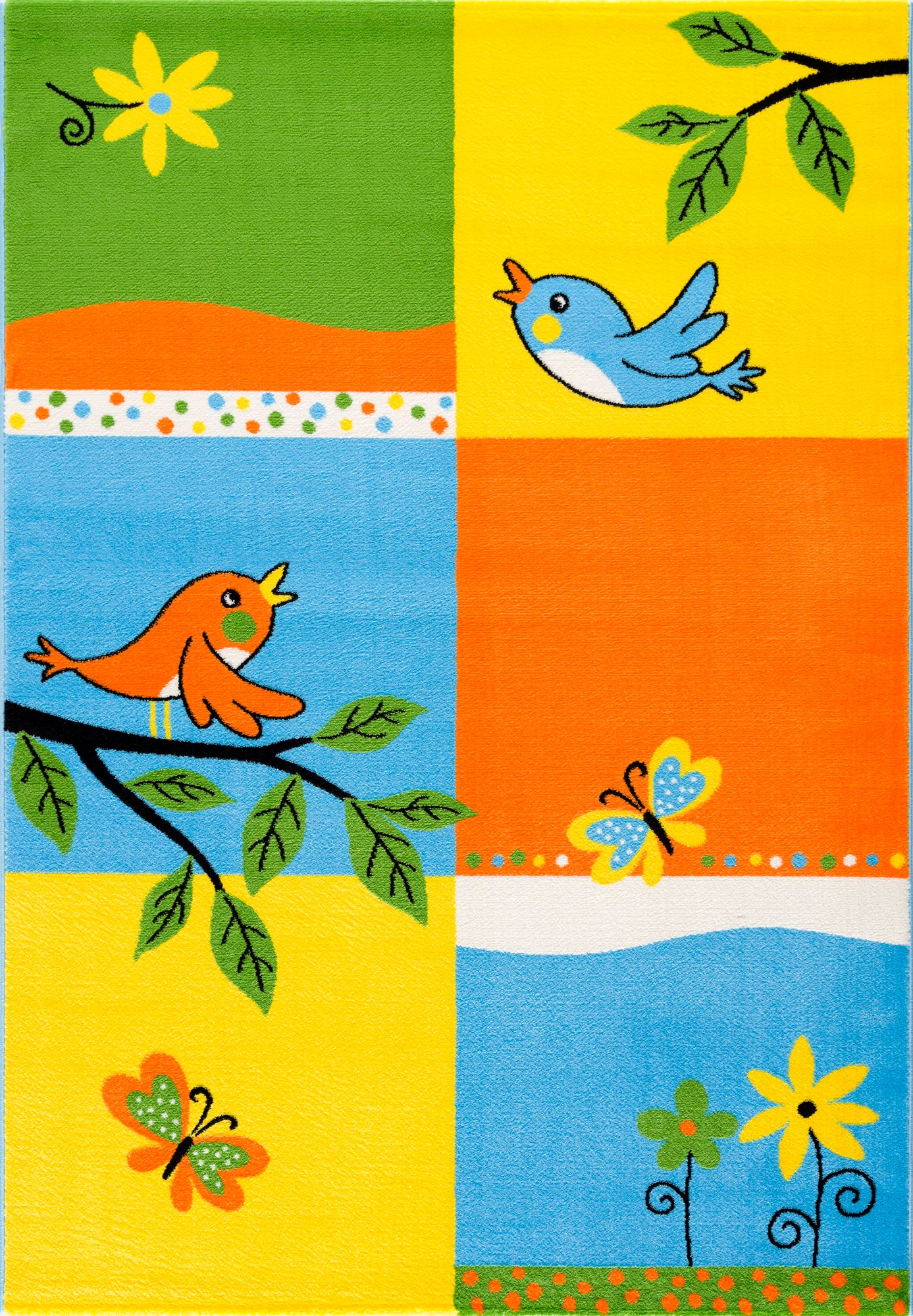 Image of Sanat Kinderteppich »Bambino 2103«, rechteckig, 11 mm Höhe, Kinderzimmer, Kurzflor, Vögel bei Ackermann Versand Schweiz