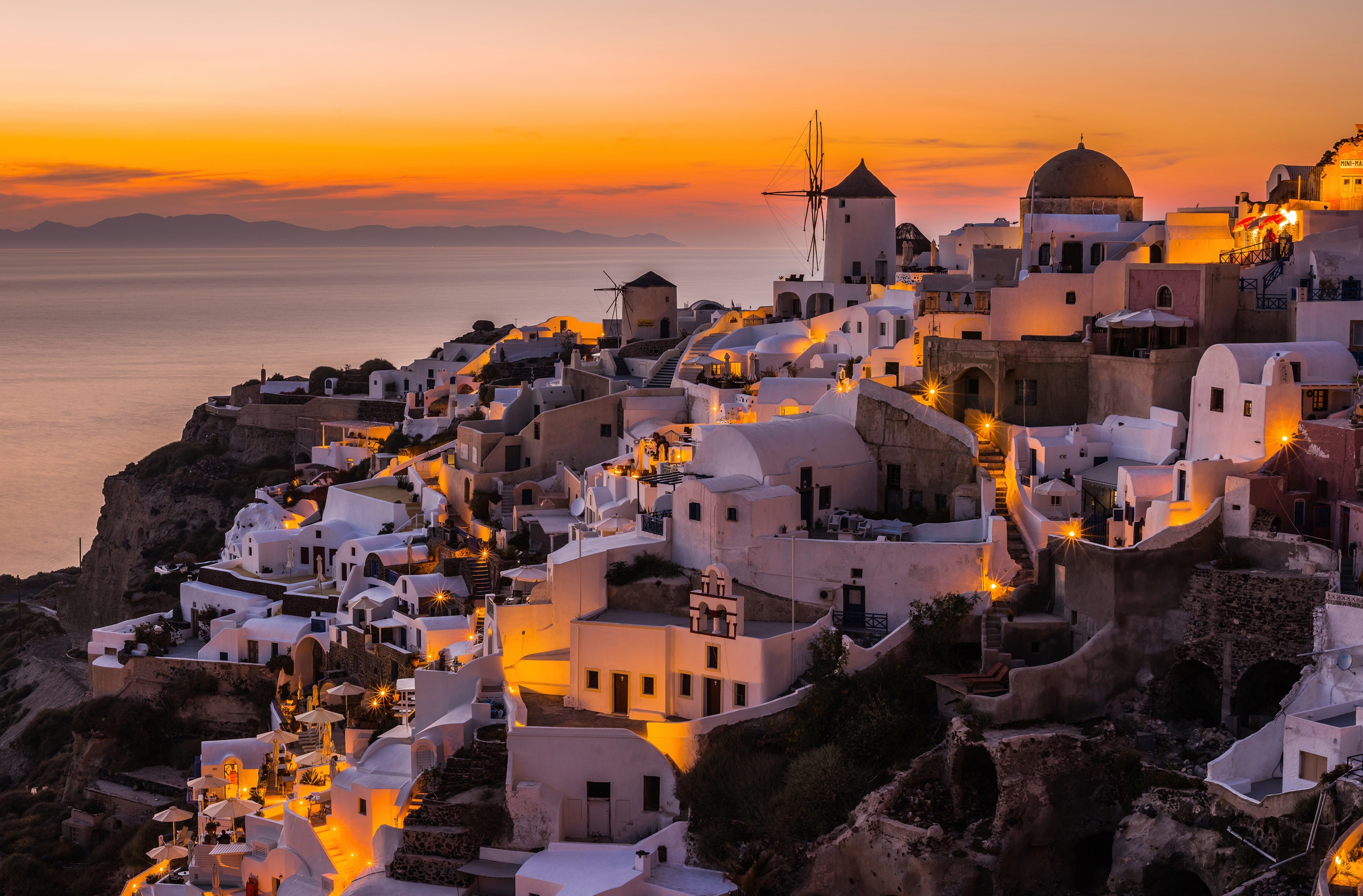 Image of Papermoon Fototapete "Photo-Art ANDREAS AGAZZI, CALISPERA SANTORINI"