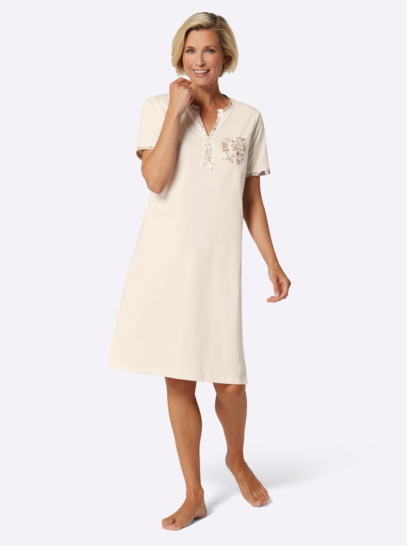 wäschepur Nachthemd »Nachthemden« Brusttasche