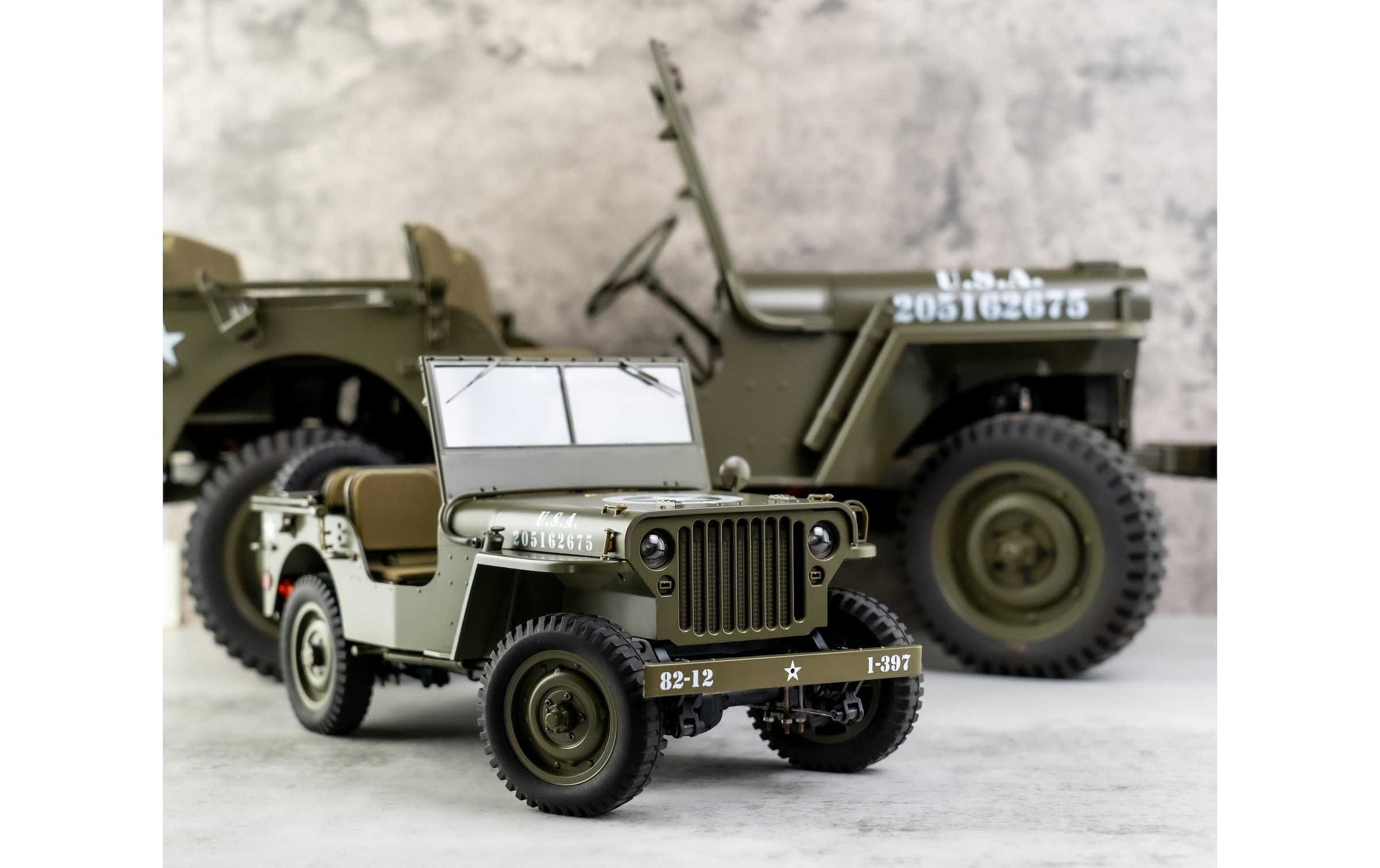 RC-Auto »RocHobby 1941 MB Willys Jeep, 1:12«