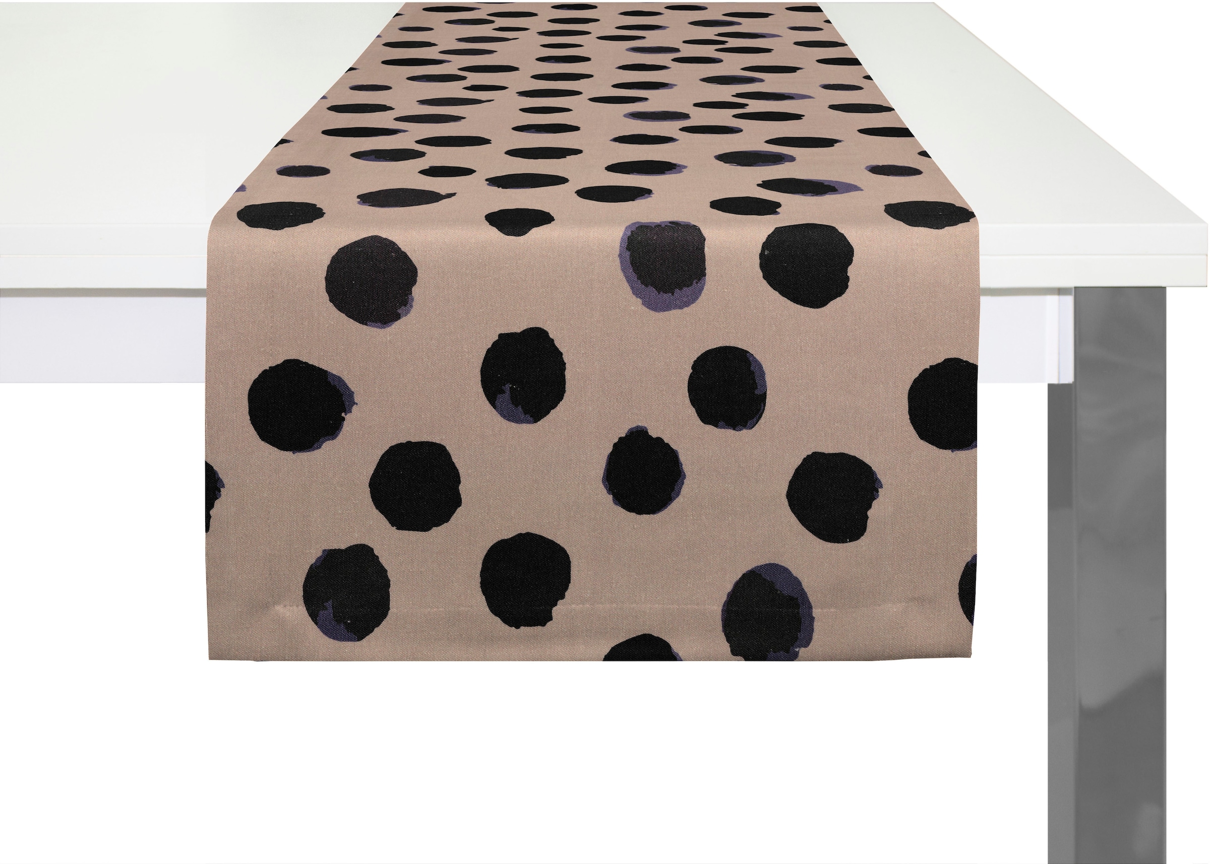 Image of Adam Tischläufer "Dots" aus Bio-Baumwolle,Made in Germany