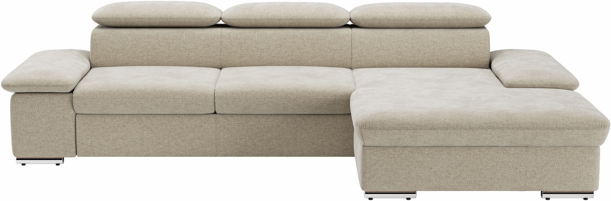 sit&more Ecksofa »Valantine L-Form«, inkl. Kopf- und Armteilverstellung, wahlweise mit Bettfunktion