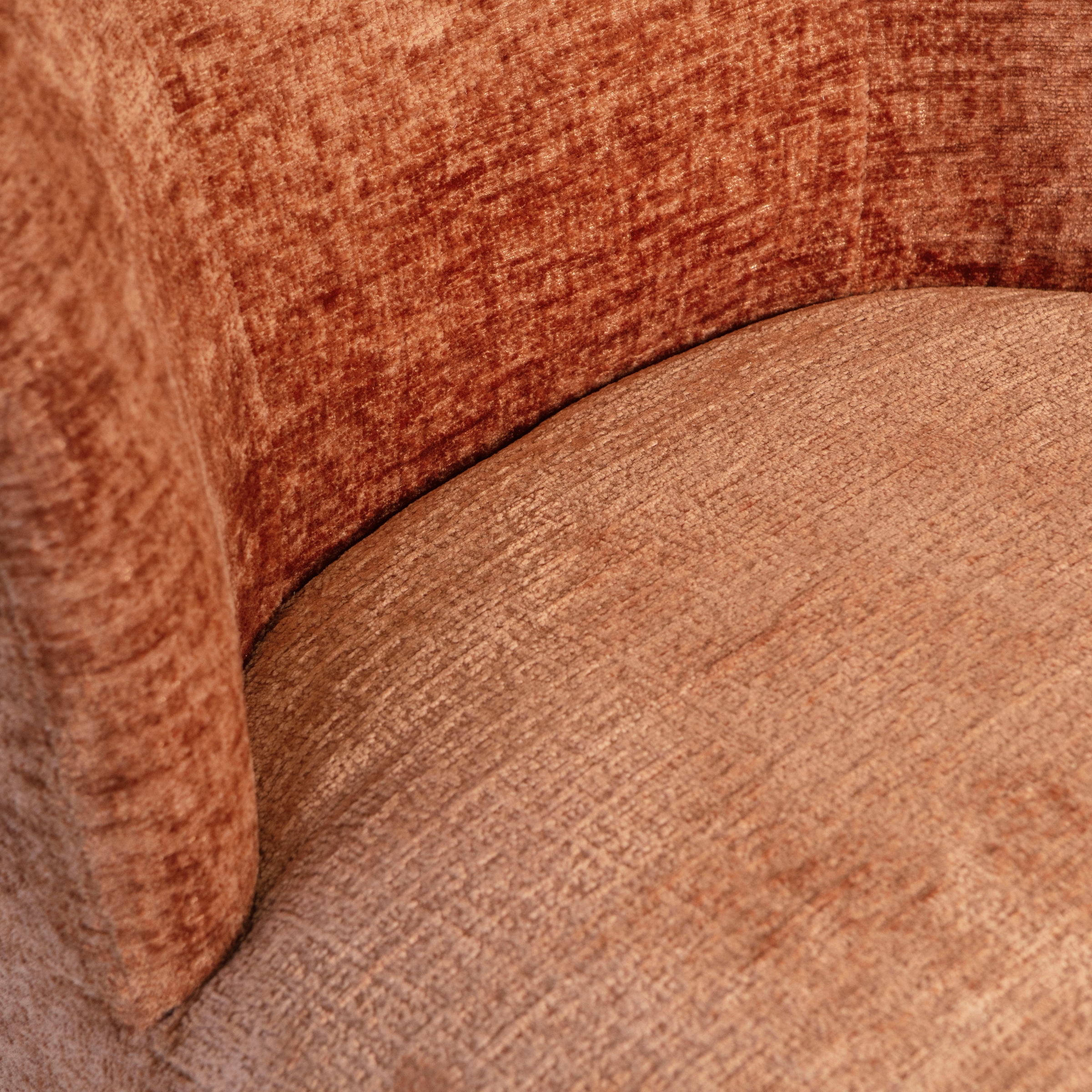 WOOOD Fauteuil pivotant »Atty mit struktur-Velvetbezug und Drehmechanismus B 74 x T 65 x H 75cm« Très haute résistance à l'usure, livré monté, capacité de charge 120 kg