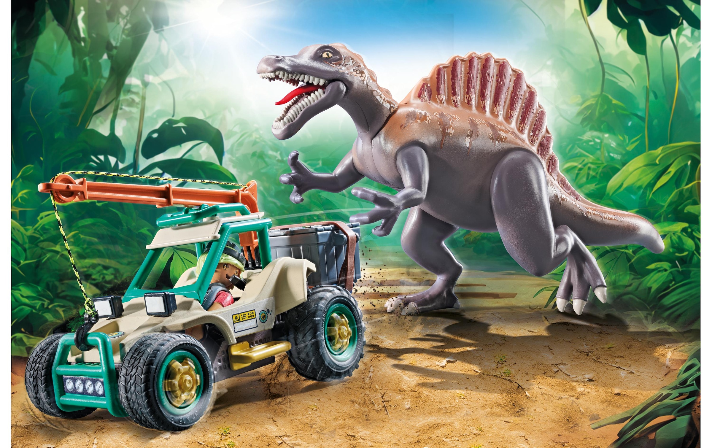 Playmobil® Spielbausteine »Dinos Spinosaurus-Angriff auf Dino-Ausgrabung 71820«, (60 St.)