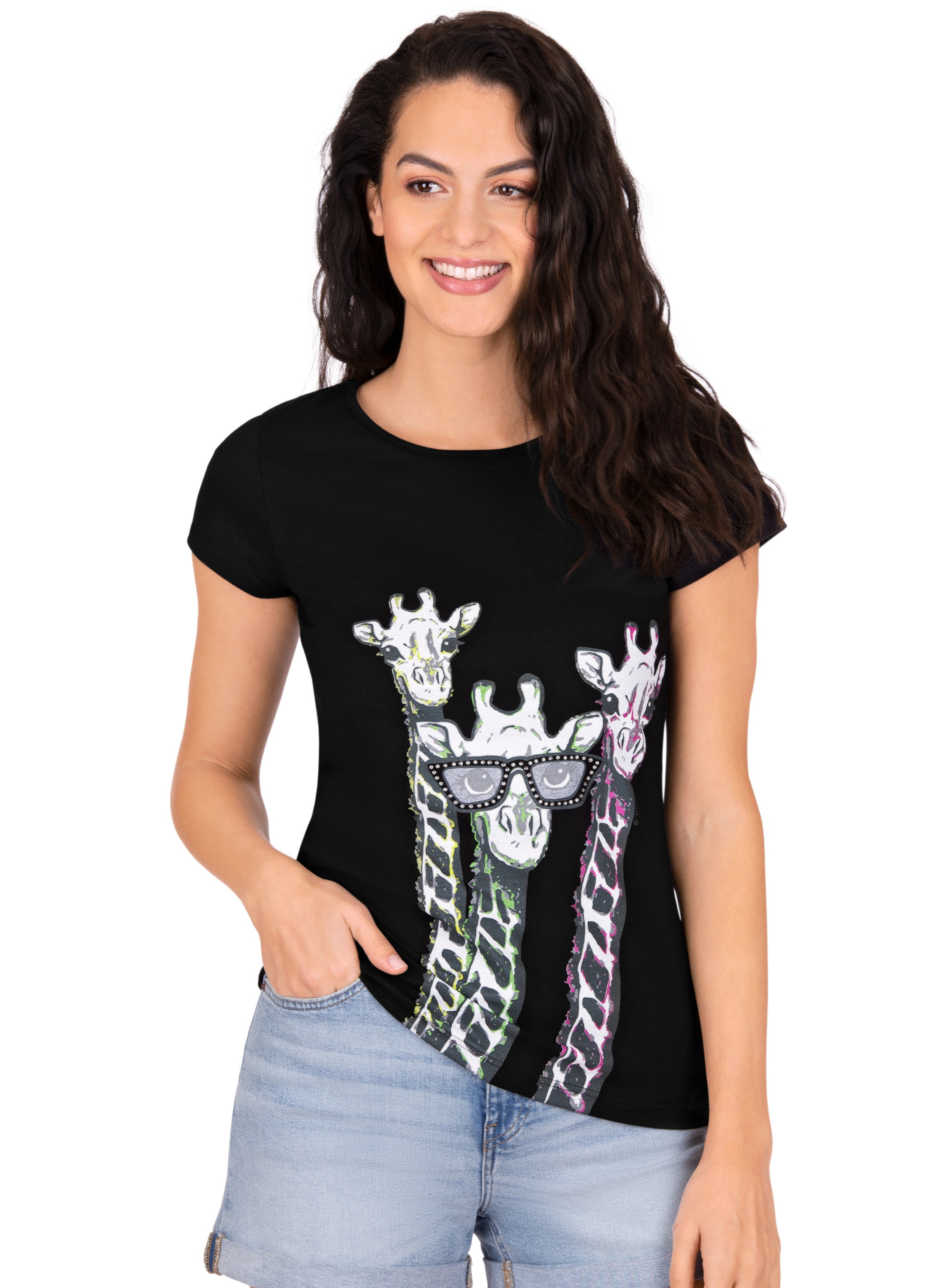 Image of Trigema T-Shirt, mit modischem Giraffen-Druckmotiv bei Ackermann Versand Schweiz