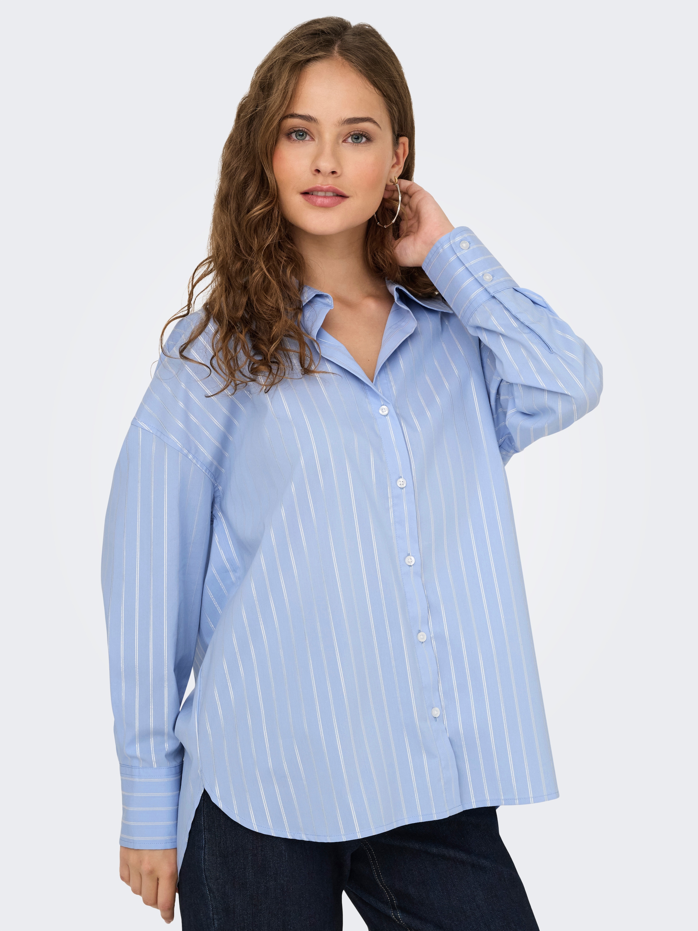 Image of JDY Hemdbluse "JDYMIO L/S LUREX LOOSE SHIRT WVN NOOS"