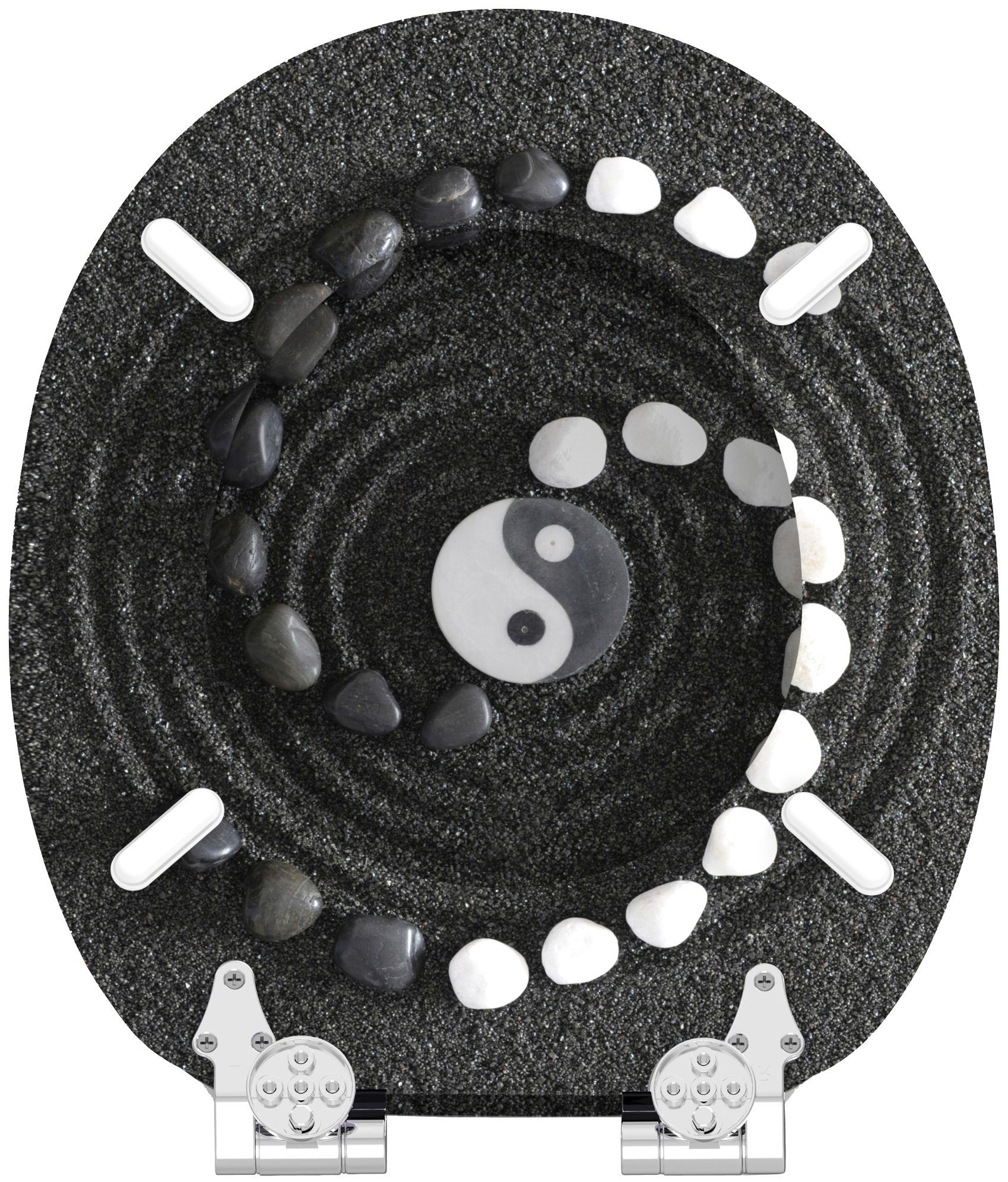 Sanilo WC-Sitz »Yin Yang«, mit Absenkautomatik, BxL: 37,7 x 42,0 - 47,0 cm