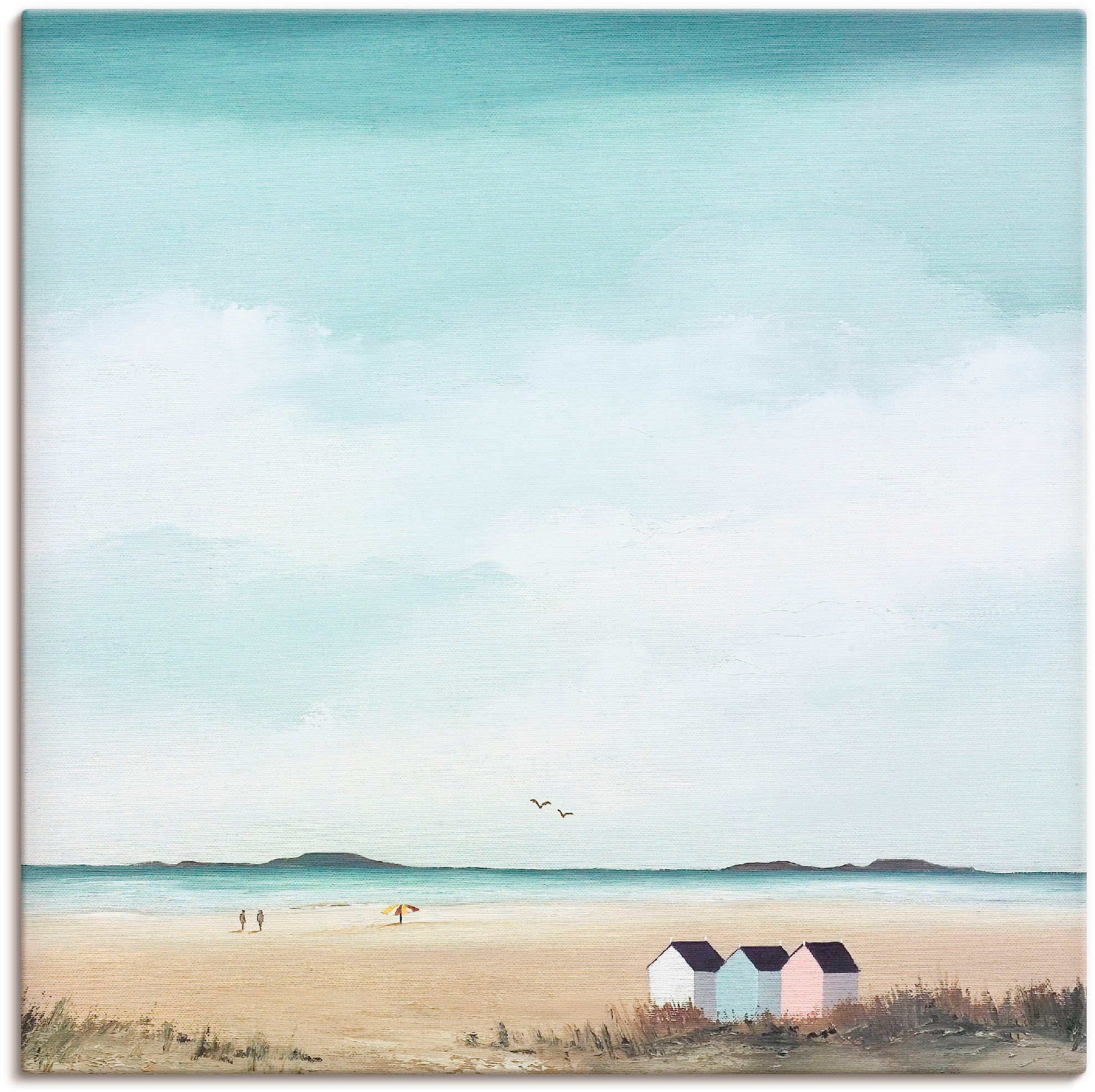 Image of Artland Wandbild "Sonniger Morgen IV" Strand 1 Stk. tlg. als Leinwandbild, Poster in verschied. Grössen