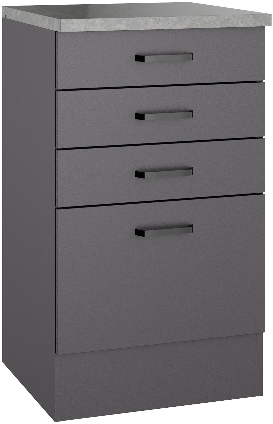 Image of OPTIFIT Unterschrank "OPTImulti" Breite 50 cm, Tiefe 50 cm, mit 3 Schubkästen, 1 Auszug