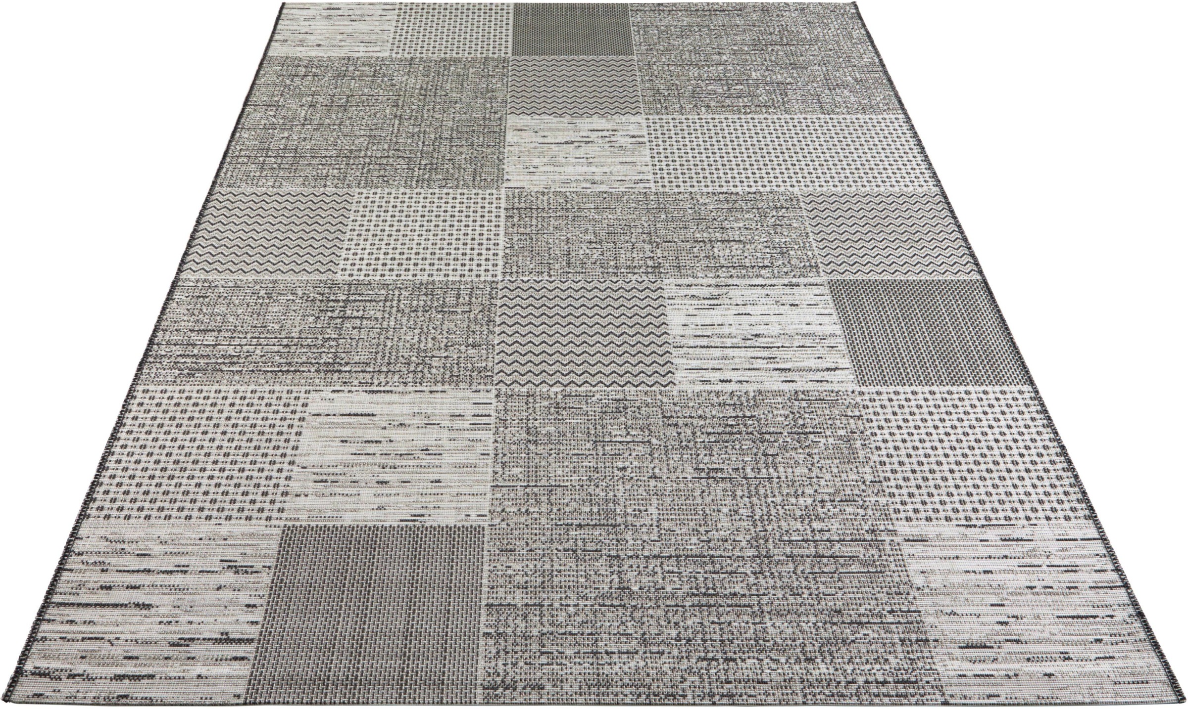 Image of ELLE DECORATION Teppich »Agen«, rechteckig, 3 mm Höhe, In-und Outdoor geeignet, Wohnzimmer, Balkon, Terrasse, Garten, Strapazierfähig und pflegeleicht, Flachgewebe bei Ackermann Versand Schweiz