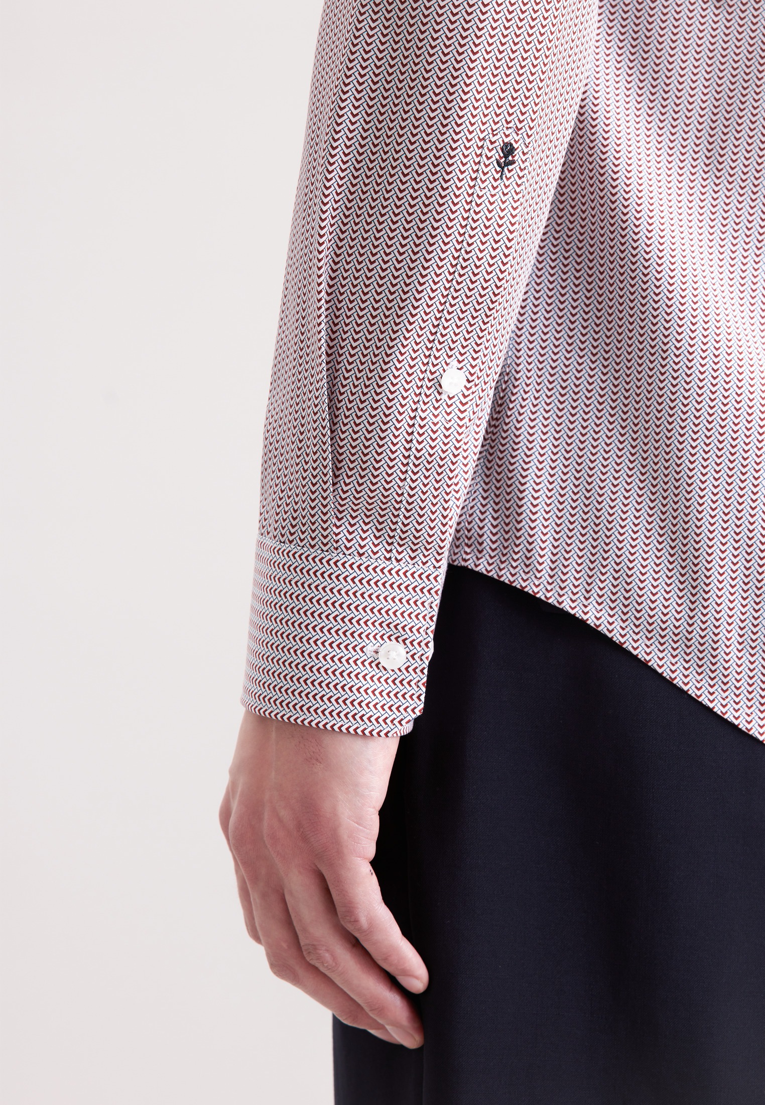 seidensticker Businesshemd »Schwarze Rose« Shaped 1/1 Kentkragen Gestreift