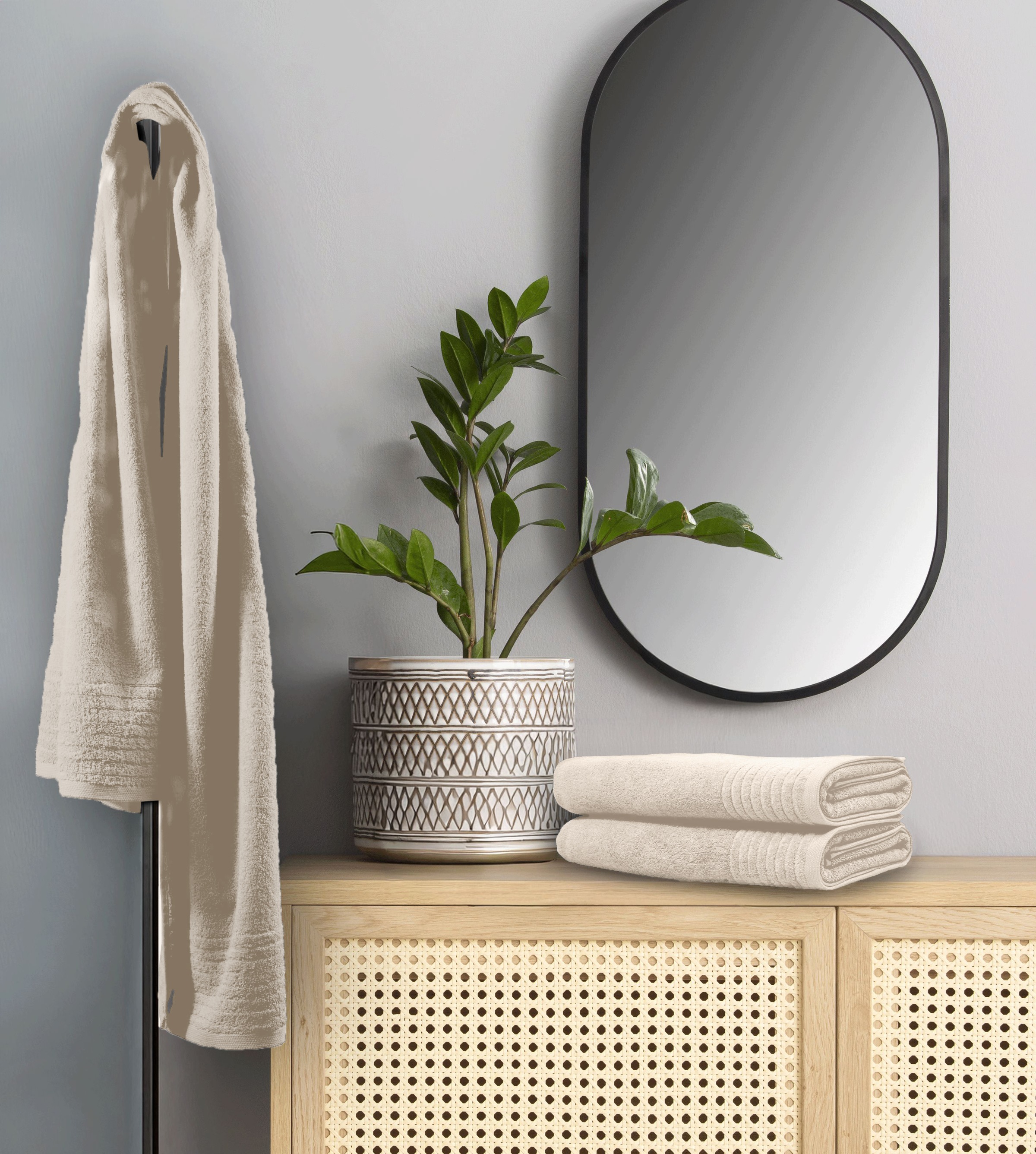 GOODproduct Saunatuch »Sanremo Premium, Premium Handtücher, 600 gr/m², 80x200cm« Bordüre, einfarbig, flauschig, weich, dicke Qualität, 5 Jahre Garantie