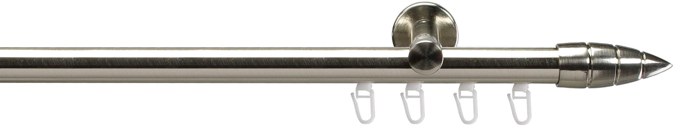 Image of Liedeco Gardinenstange "Menorca edelstahl-optik" Ø 20 mm 1 läufig-läufig Fixmass