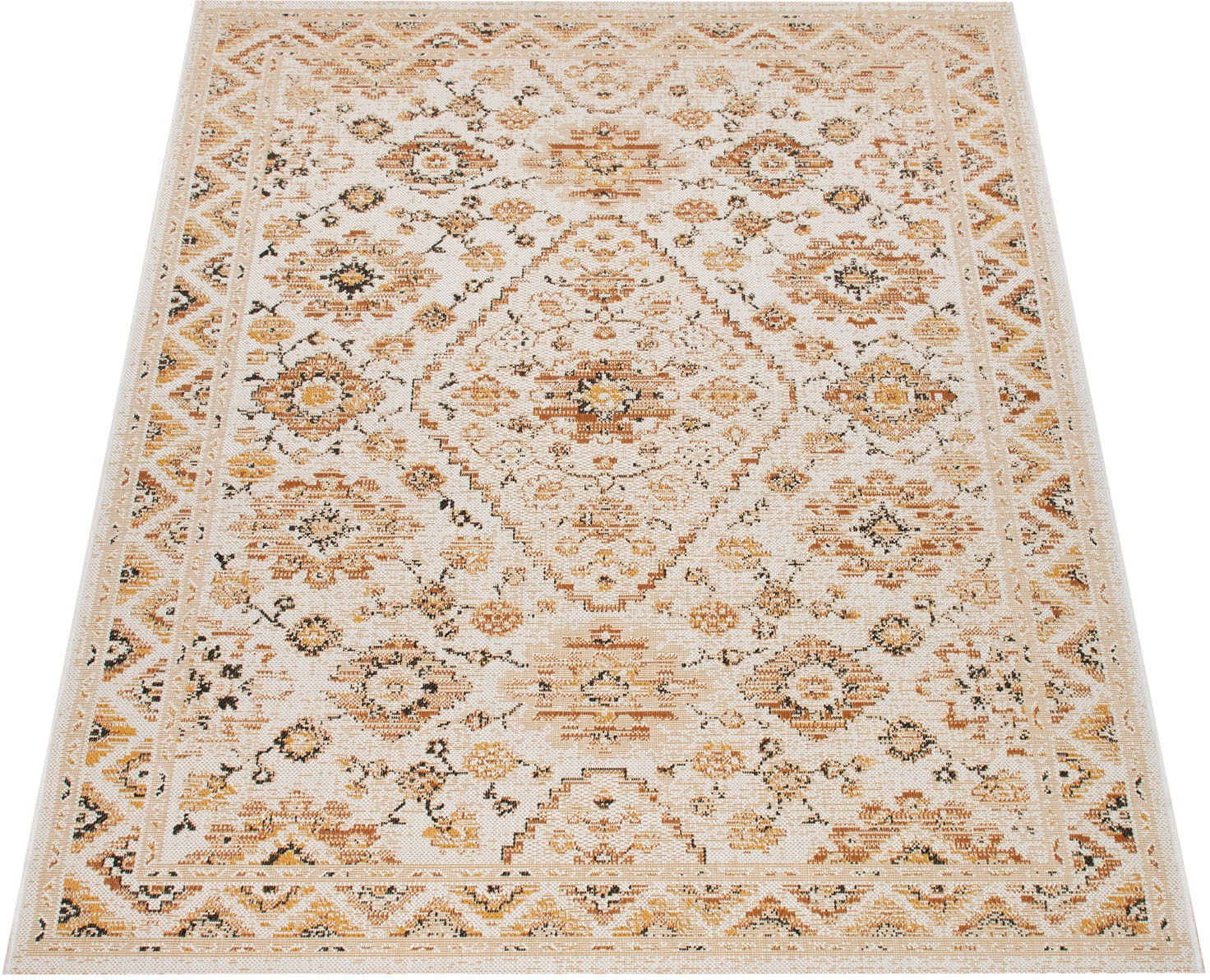 Image of Paco Home Teppich »Ostende 545«, rechteckig, 4 mm Höhe, Flachgewebe, Orient-Optik, Vintage Design, In- und Outdoor geeignet, Wohnzimmer bei Ackermann Versand Schweiz