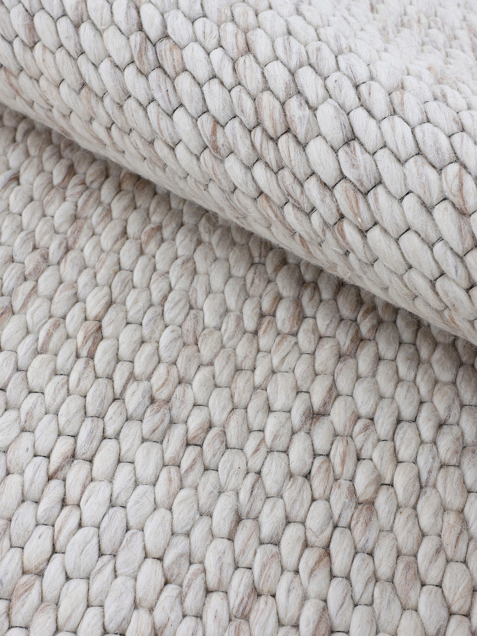 carpetfine Wollteppich »Sina«, rechteckig, weich Wolle, meliert, kaufen kuschelig & jetzt Teppich, Handweb handgewebt, reine
