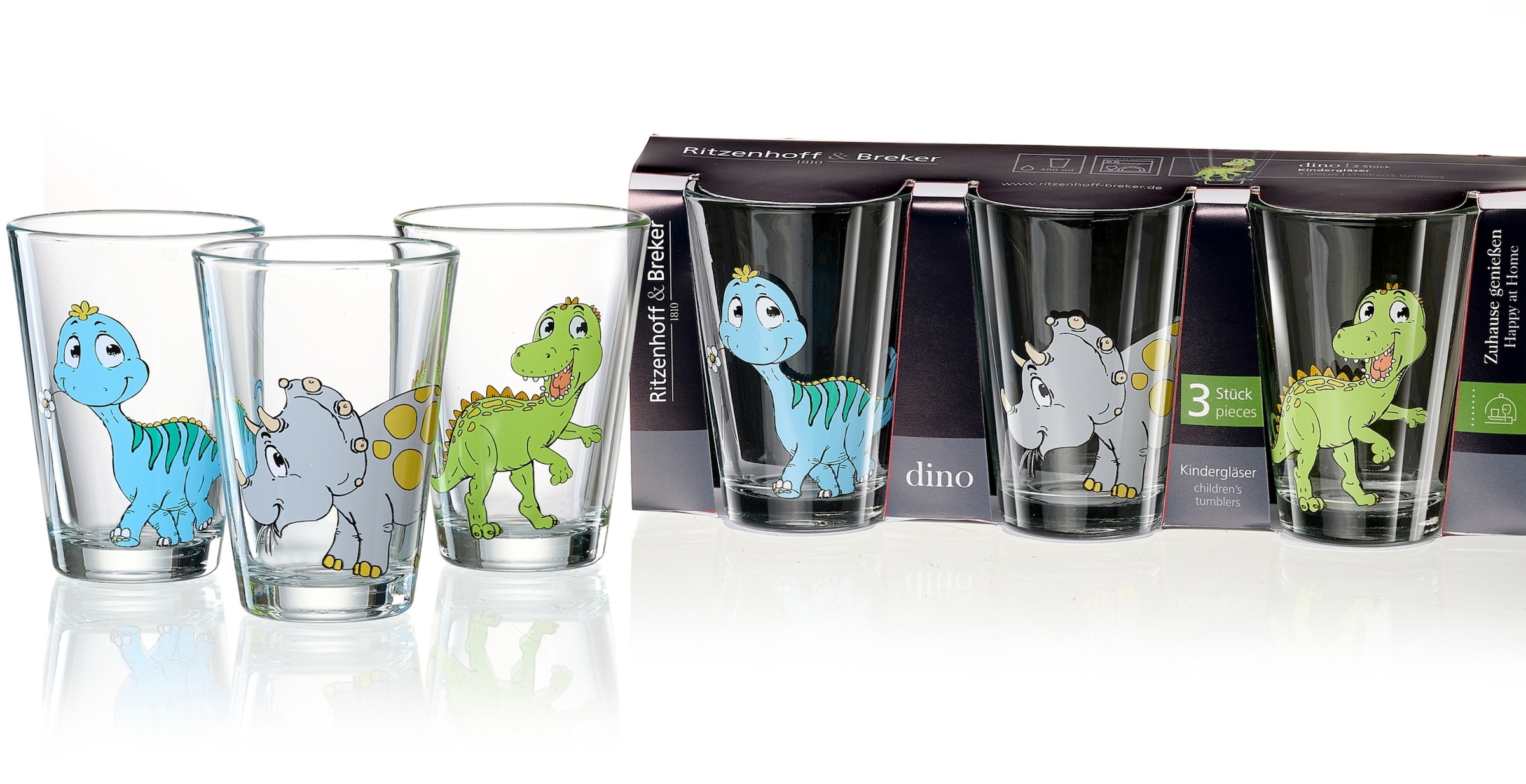 Ritzenhoff & Breker Gobelet pour enfants »Dino« je 200 ml