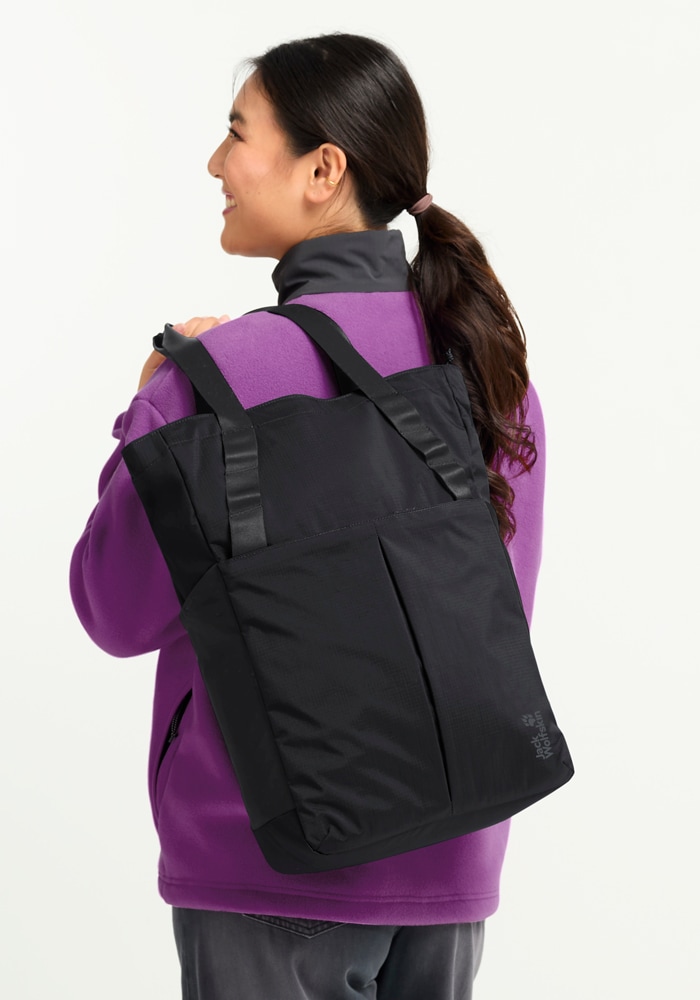 Jack Wolfskin Schultertasche »ZOYA 2IN1 TOTE« aus Polyamid, mit Polyesterfutter, sportlicher Stil