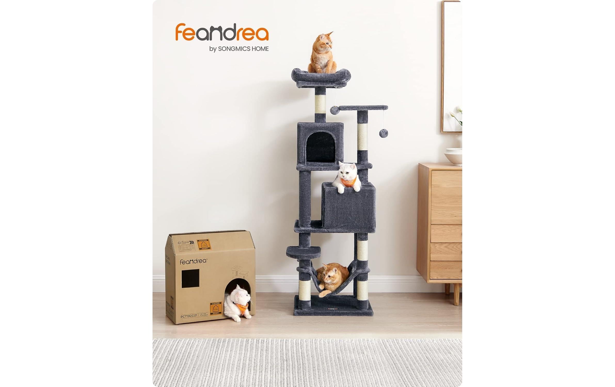 FEANDREA Kratzbaum »dunkelgrau 49 x 40 x 150 cm«, hoch