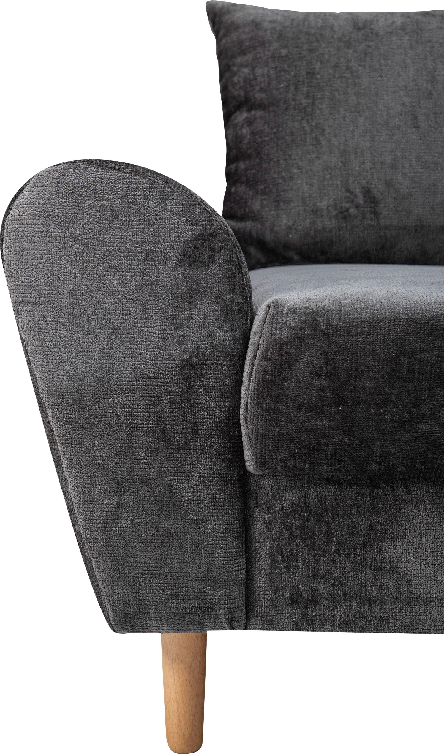COLLECTION AB Ecksofa »Reims L-Form« Ottomane beidseitig montierbar, inkl. Bettfunktion und Hocker