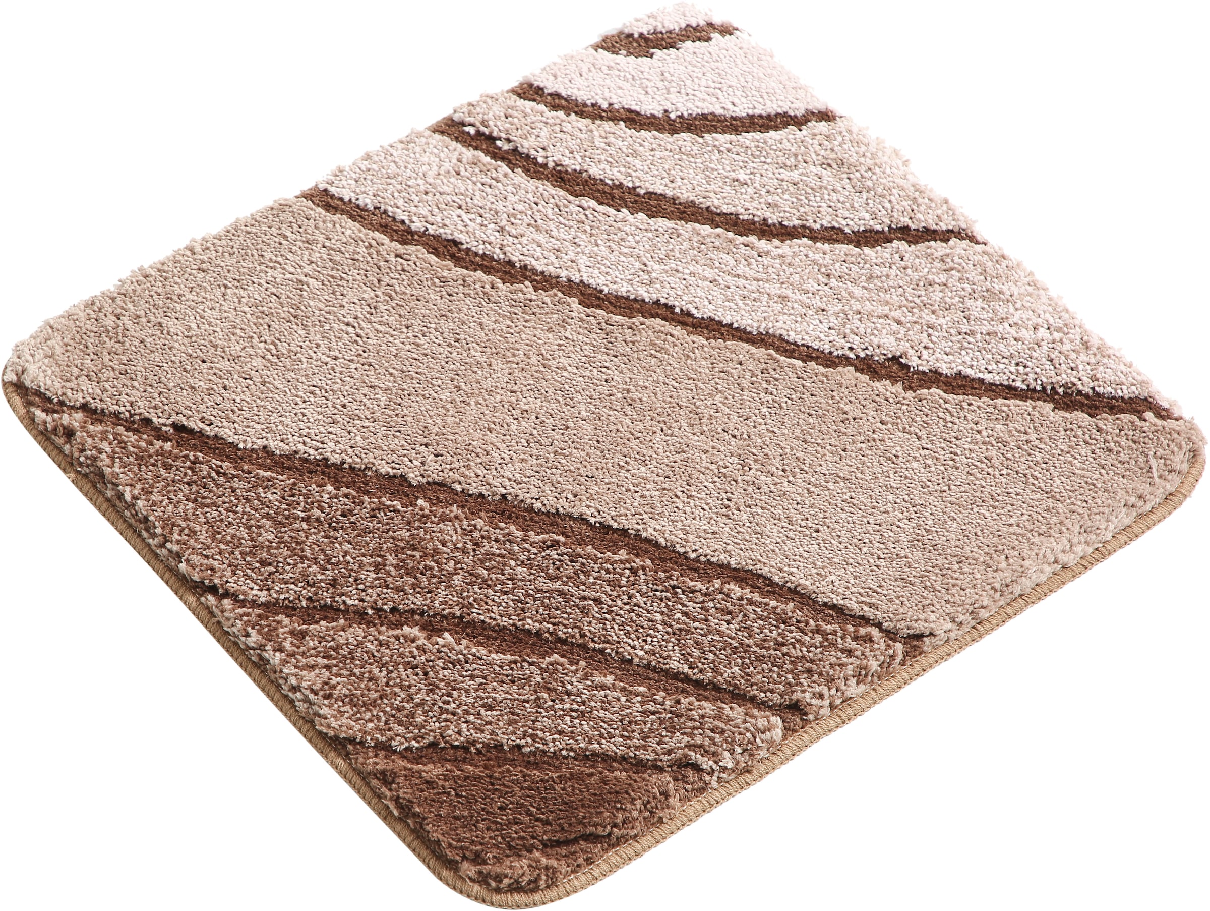 my home Tapis de bain »Josie, Badvorleger, Badezimmer Teppich« Höhe 20 mm Badteppich, Badematten, rechteckig, rund & als 3-tlg. Set erhältlich