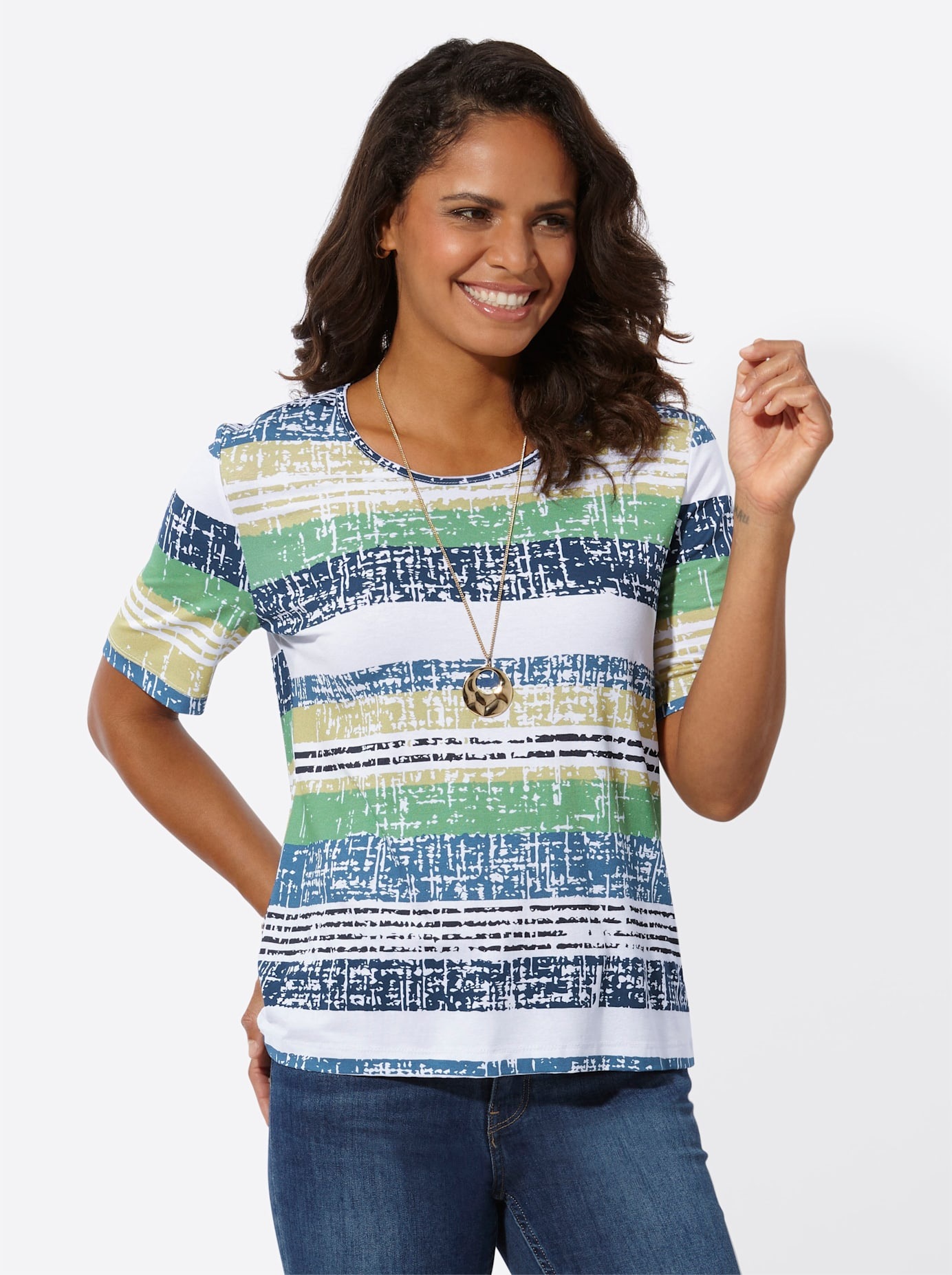 Casual Looks Kurzarmshirt »Rundhals-Shirt« 1 Stk.