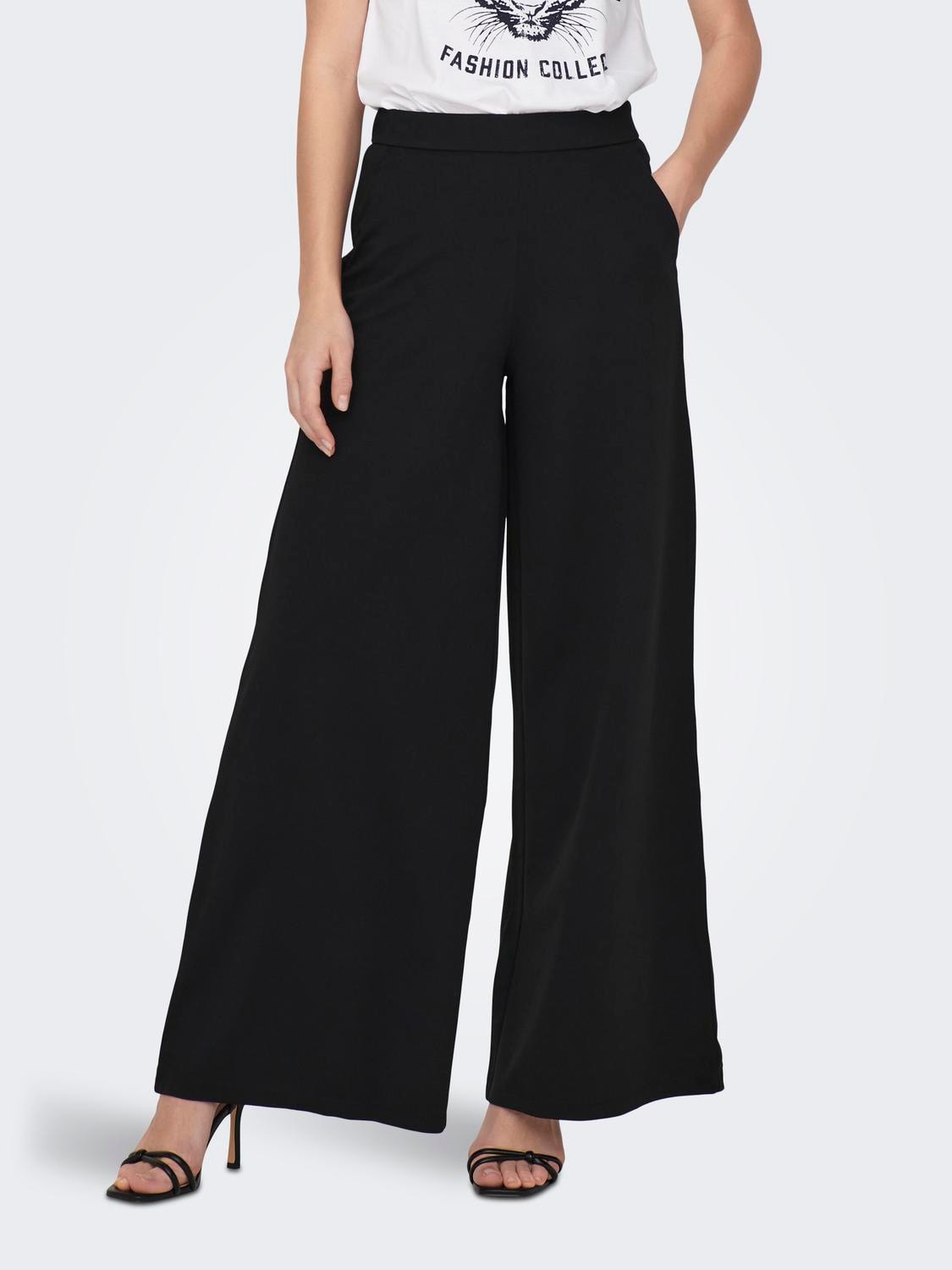 Jerseyhose »JDYTANJA LIFE WIDE FLOWY PANT JRS NOOS«