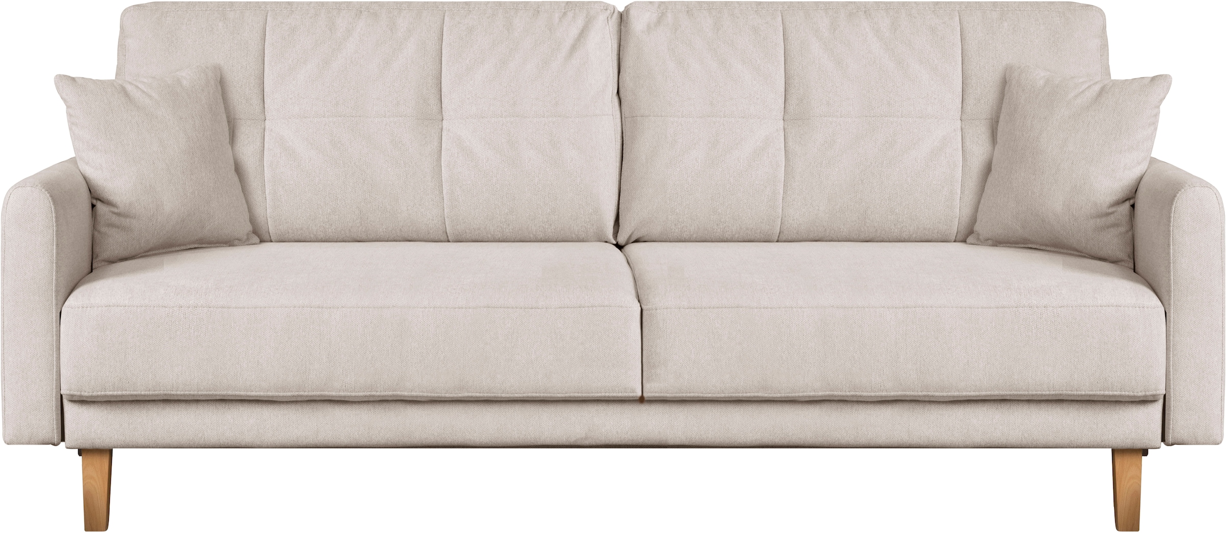 Home affaire 2-Sitzer »TRIPLO mit Wellenunterfederung, Masse B/T/H: 165/100/89 cm«, Sofa mit Steppung im Rückenbereich, incl. Rückenkissen und Zierkissen