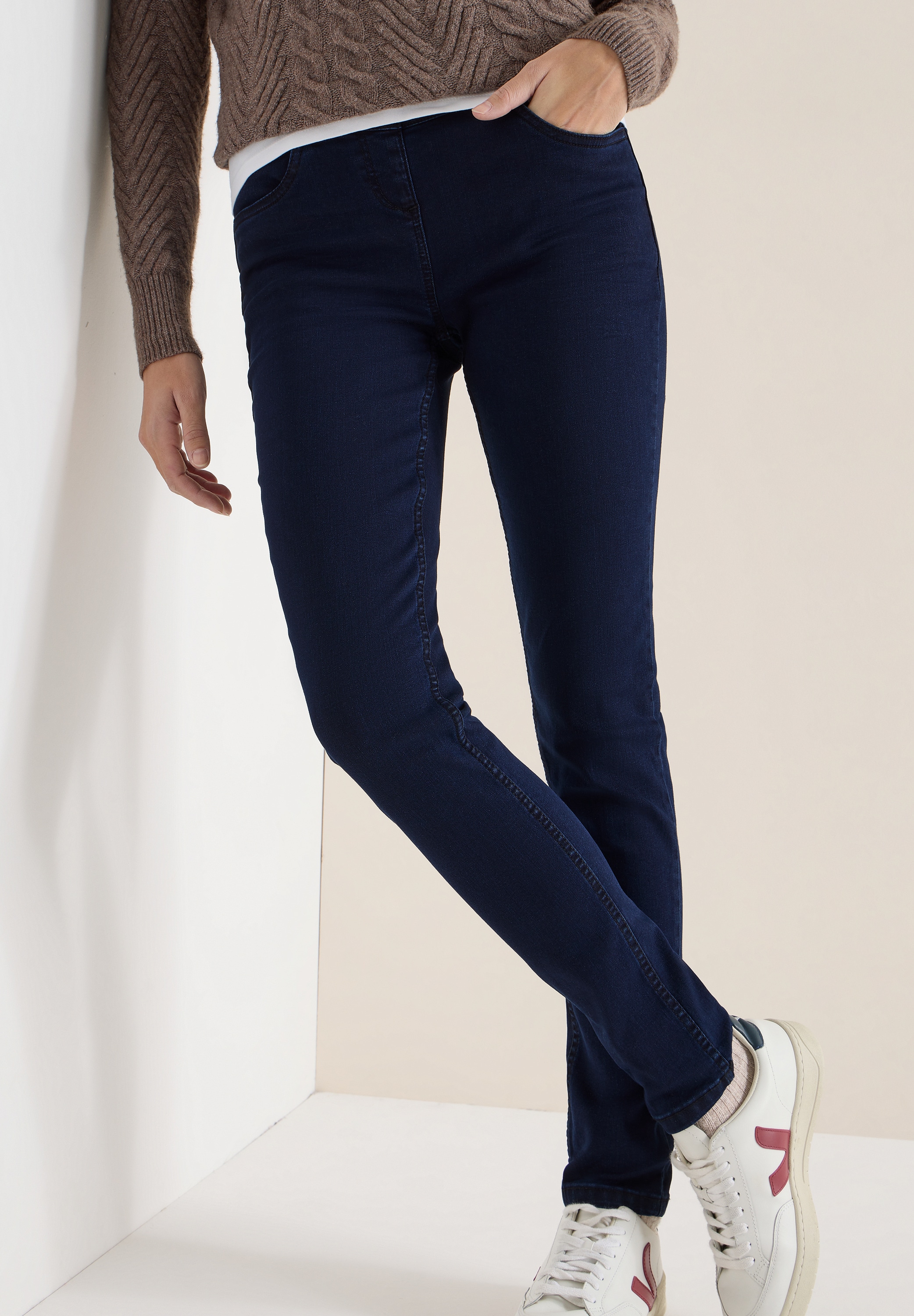 Image of Cecil Skinny-fit-Jeans "Style VICKY" mit elastichem Bund