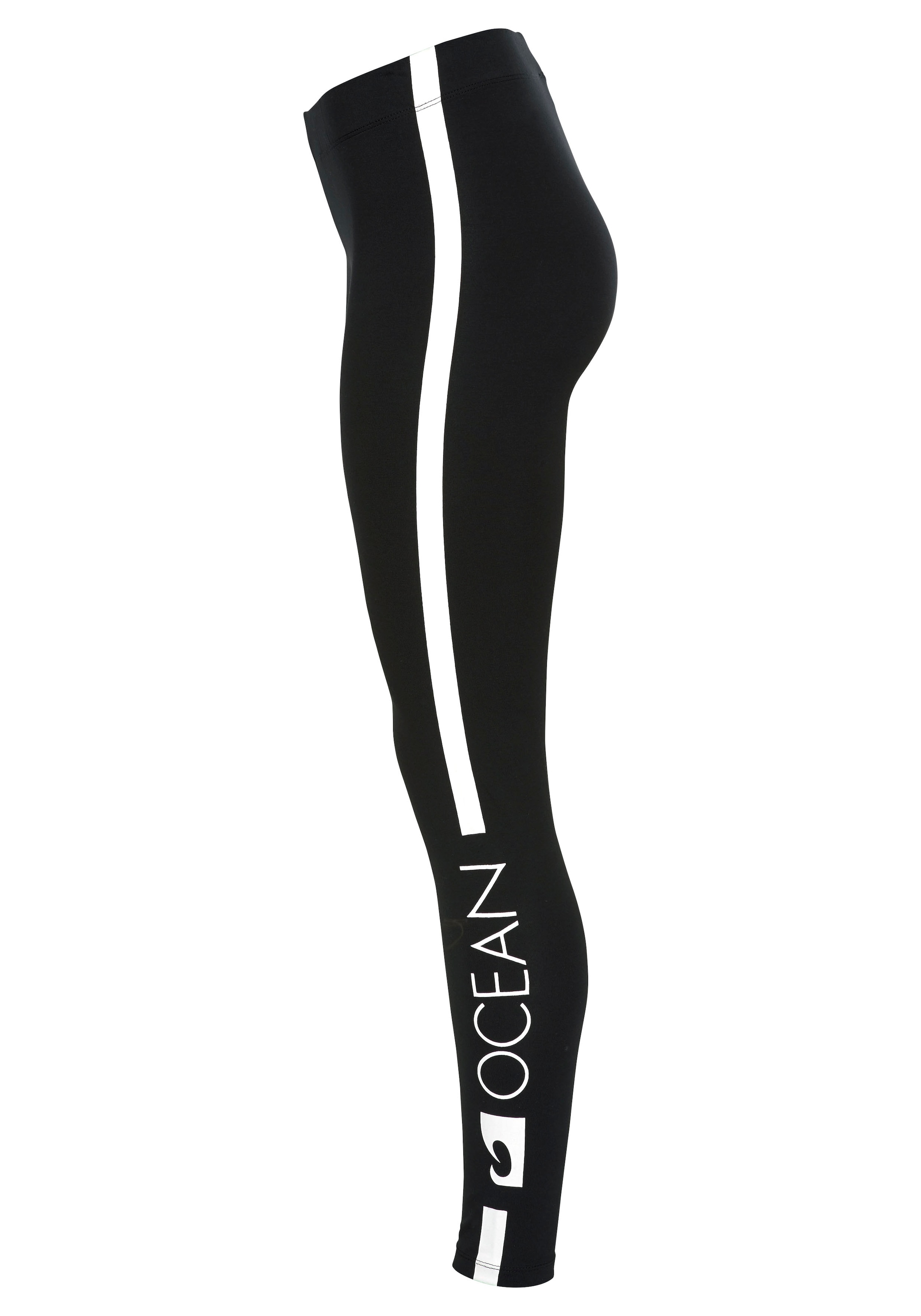 Ocean Sportswear Leggings, (Packung, 2er-Pack), versandkostenfrei mit Kontraststreifen Logodruck auf und